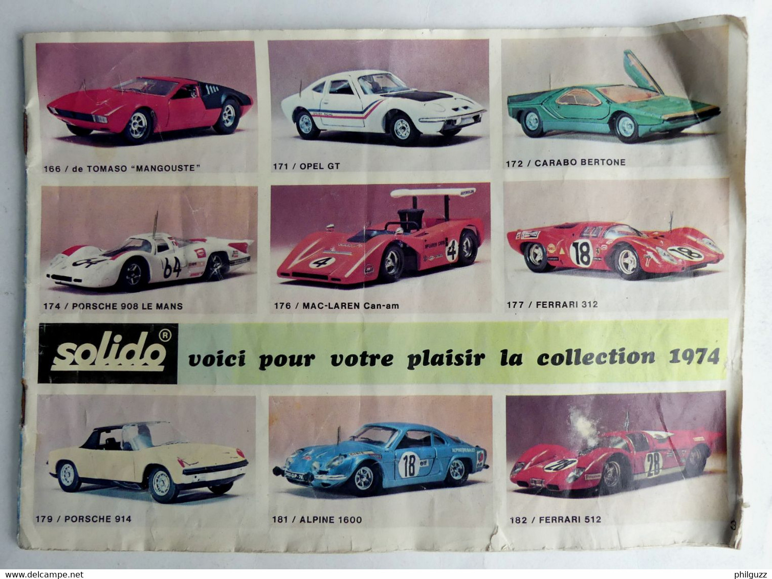 CATALOGUE SOLIDO 1974 VOITURES AUTOMOBILES CAMION VEHICULES MILITAIRES - Catalogues & Prospectus