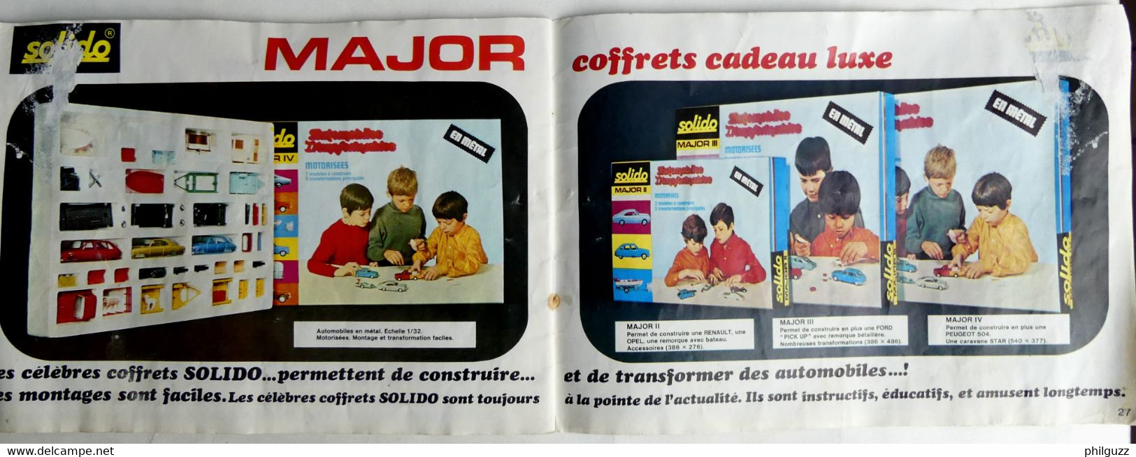 CATALOGUE SOLIDO 1974 VOITURES AUTOMOBILES CAMION VEHICULES MILITAIRES