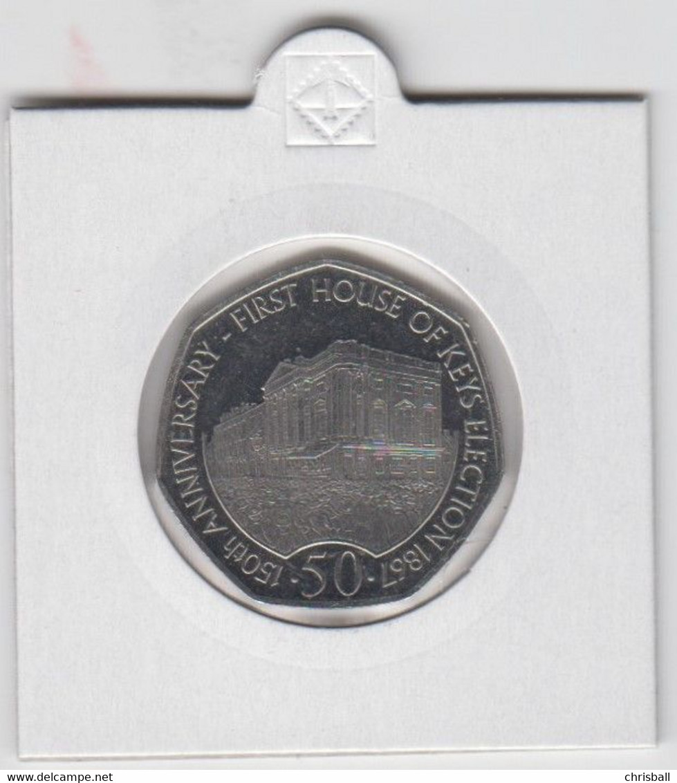 Isle Of Man 50p House Of Keys (Small Format) Circulated 2017 - Isle Of Man