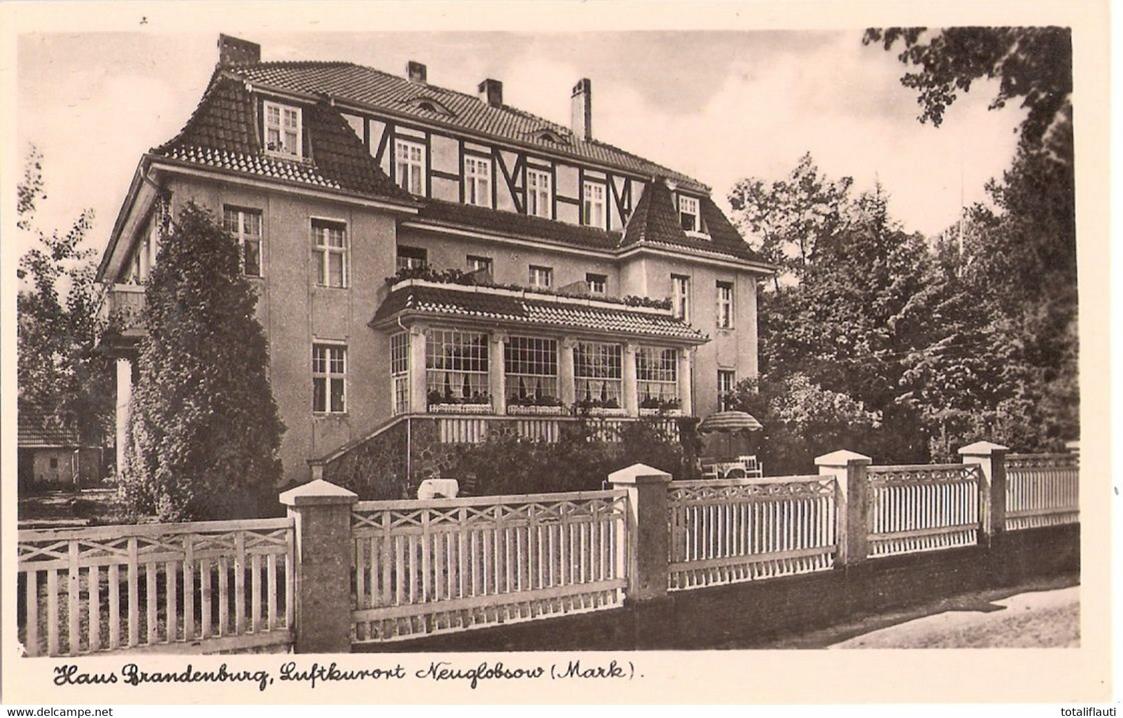 NEUGLOBSOW Mark Gem Stechlin Haus Brandenburg Fotokarte TOP-Erhaltung Ungelaufen - Neuglobsow
