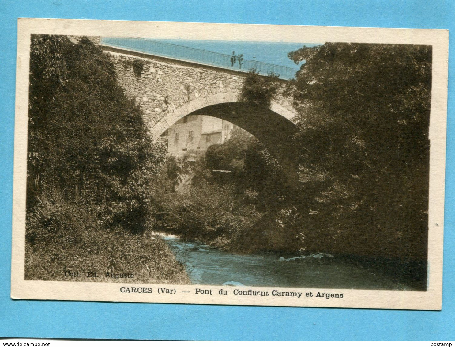 CARCES- Pont Du Confluent  Caramy Et Argens -2p Erssonnes  à La Barrière -édition- Tardy Années1920-30 - Carces