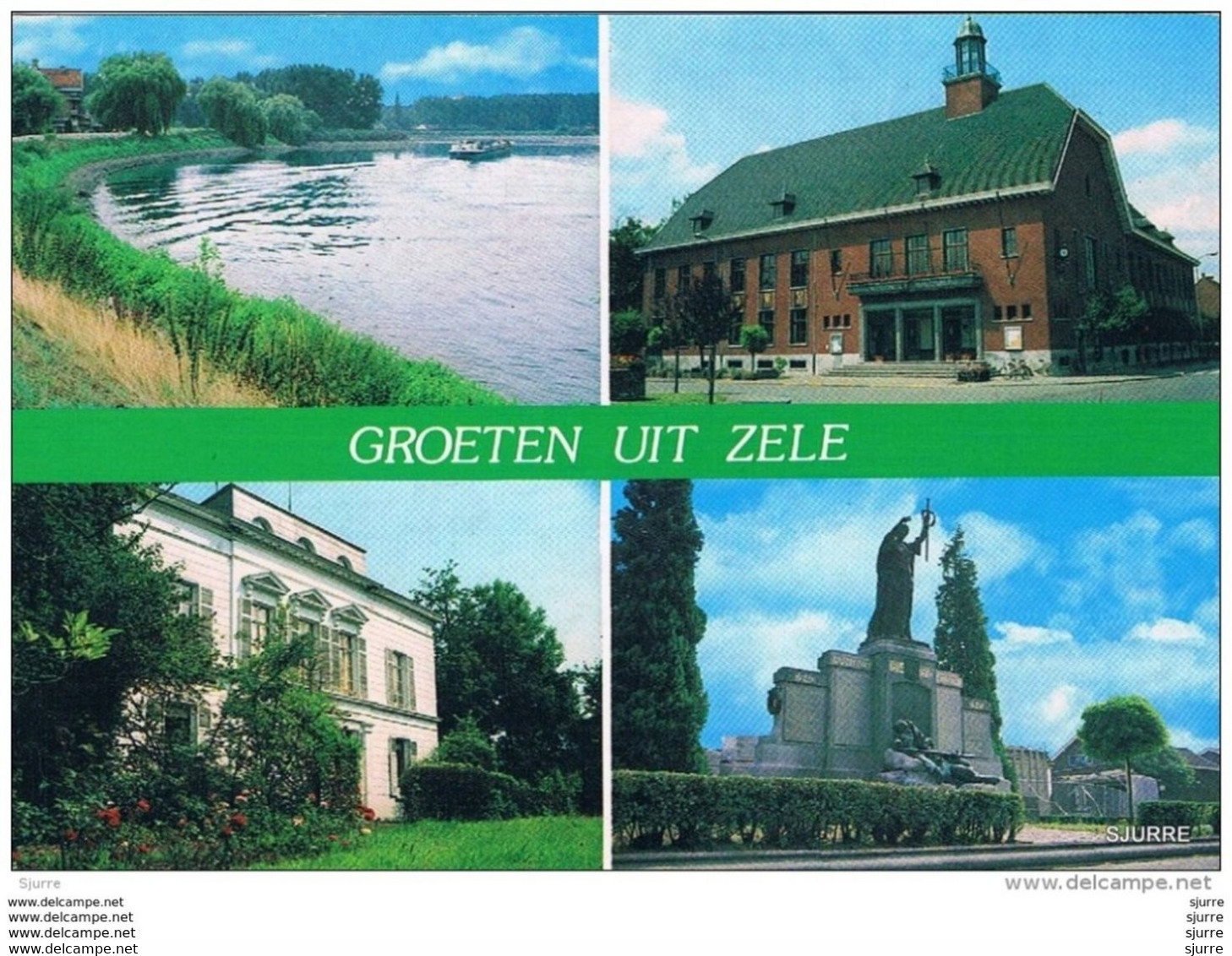 Zele - Groeten Uit Zele - Kasteel - Dijk - Gemeentehuis - Oorlogsmonument - Zele