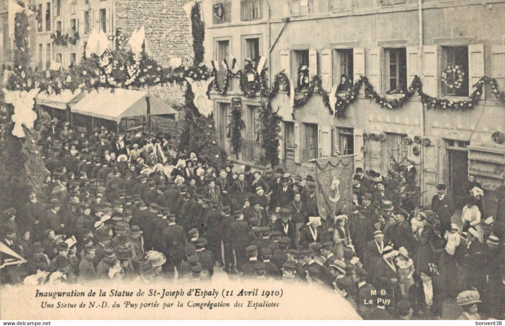 H2709 - Inauguration De La Statue De ST JOSEPH D'ESPALY - Une Statue De N.D. Du Puy Portée Par La Congrégation Des Espal - Le Puy En Velay