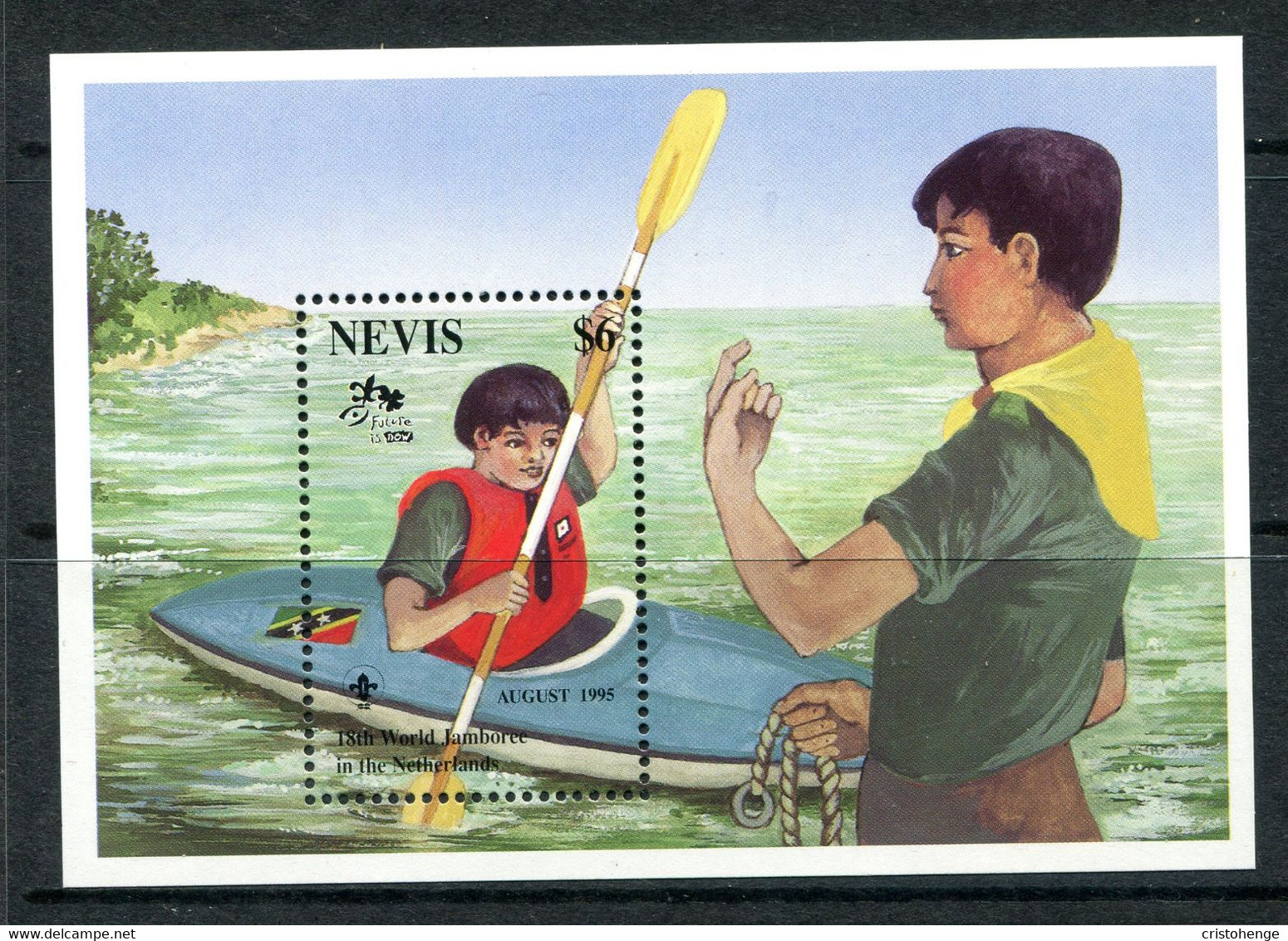 Nevis 1995 18th World Scout Jamboree, Netherlands MS MNH (SG MS903) - St.Kitts En Nevis ( 1983-...)