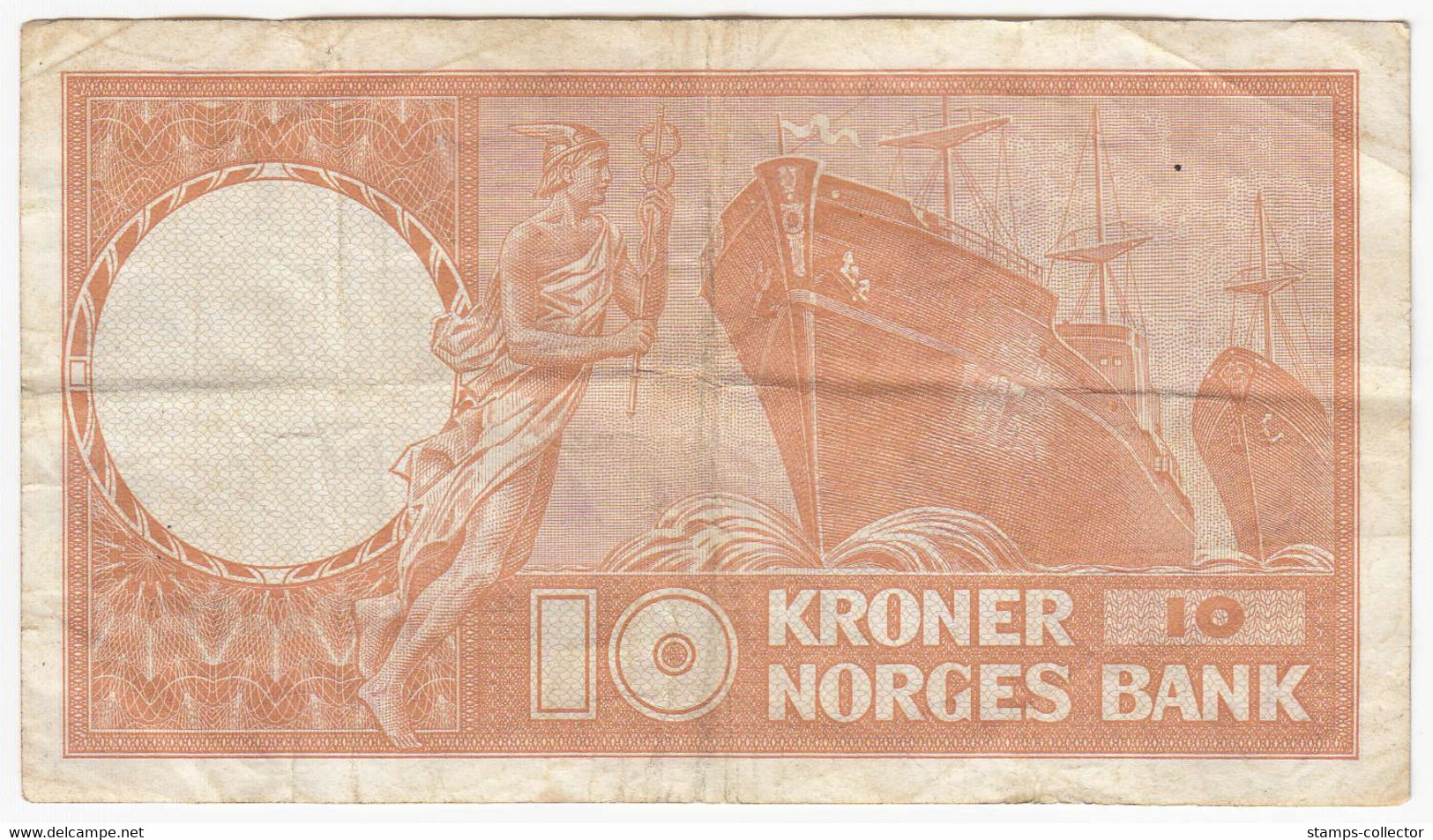 Norway. 10. 10 Kroner. 1966, Used - Norway