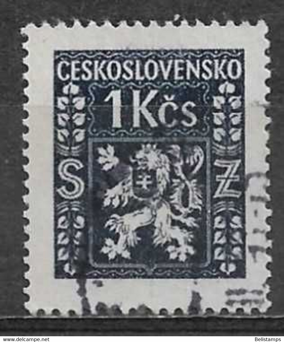 Czechoslovakia 1947. Scott #O10 (U) Coat Of Arms - Timbres De Service