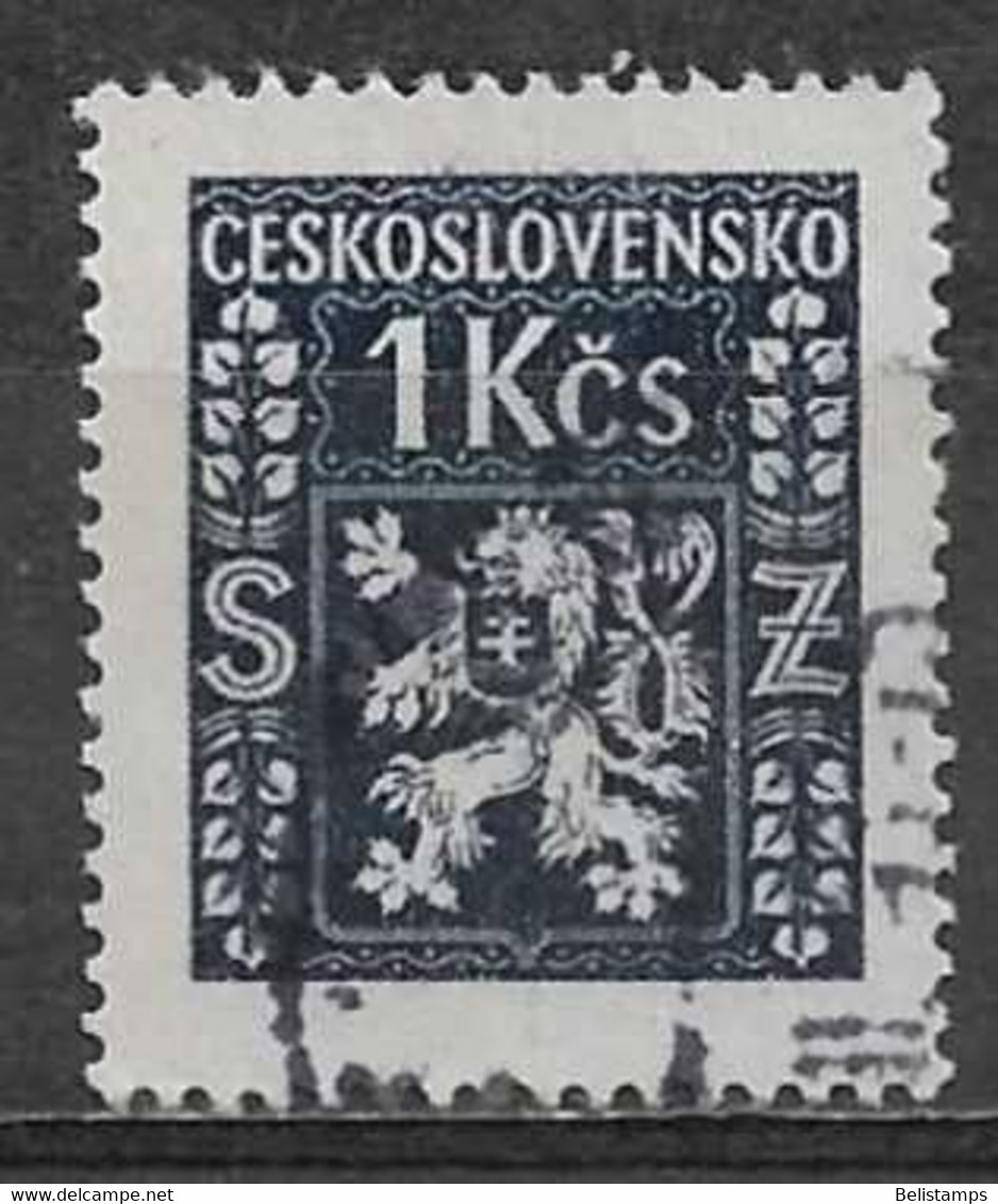 Czechoslovakia 1947. Scott #O10 (U) Coat Of Arms - Francobolli Di Servizio