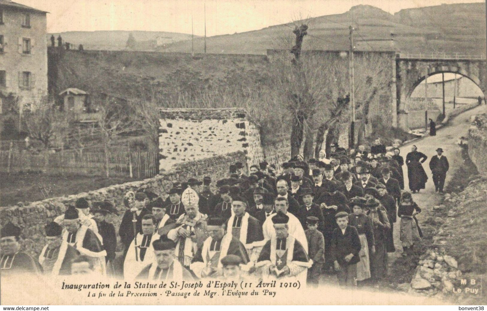 H2709 - Inauguration De La Statue De ST JOSEPH D'ESPALY - La Fin De La Procession - Passage De Mgr L'Evêque Du Puy - Le Puy En Velay