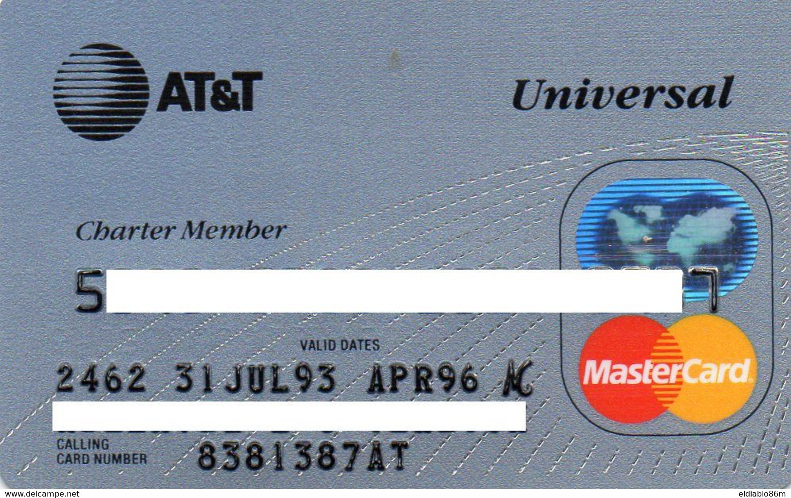 UNITED STATES - AT&T UNIVERSAL - BANK CREDIT CARD - CHARTER MEMBER - MASTERCARD (JUL 93 APR 96) - Other & Unclassified