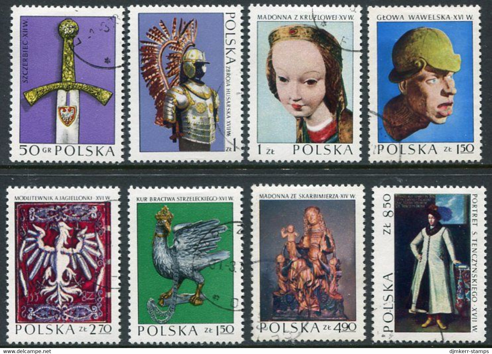 POLAND 1973 Masterpieces Of Polish Art Used.  Michel 2237-44 - Used Stamps