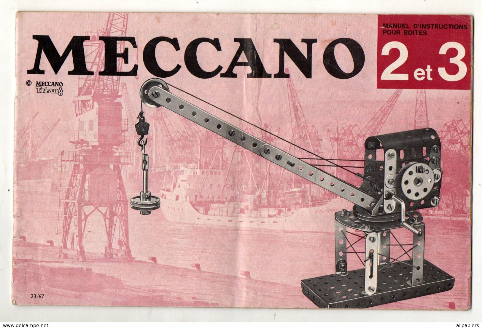 Manuel D'instructions Pour Boites 2 Et 3 Meccano - Format : 26.5x17 Cm Soit 25 Pages - Meccano