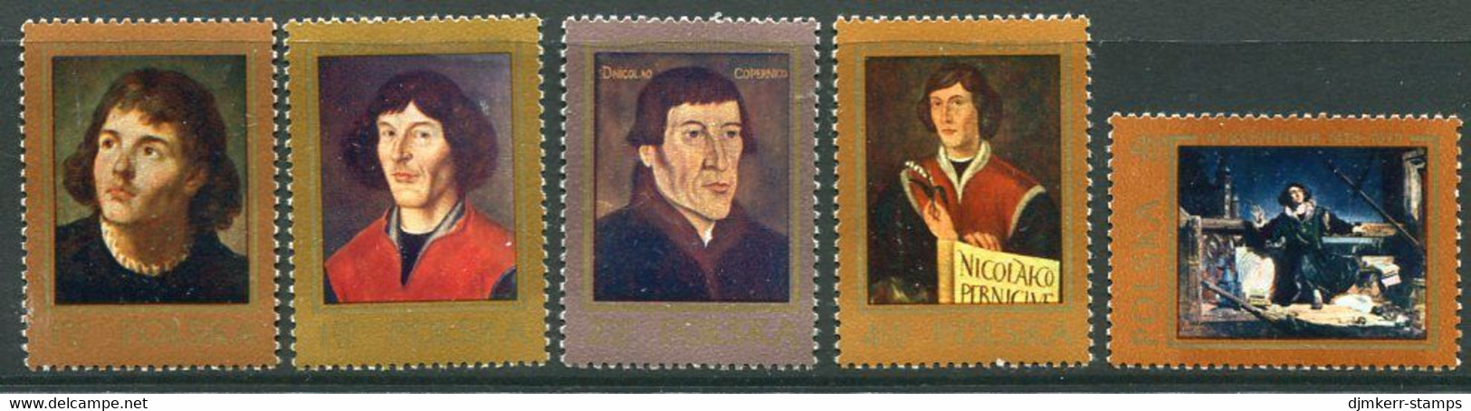 POLAND 1973 Copernicus Quincentenary IV MNH / **.  Michel 2247-54 - Unused Stamps