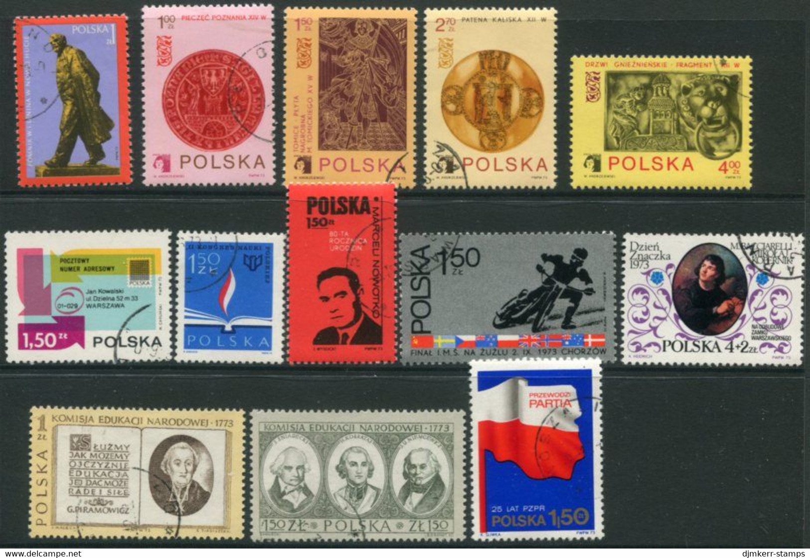 POLAND 1973 Nine Complete Issues Used. - Usati