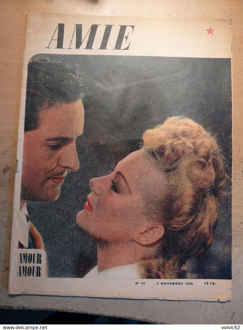 Revue Votre Amie Novembre 1946 Amour - 1900 - 1949