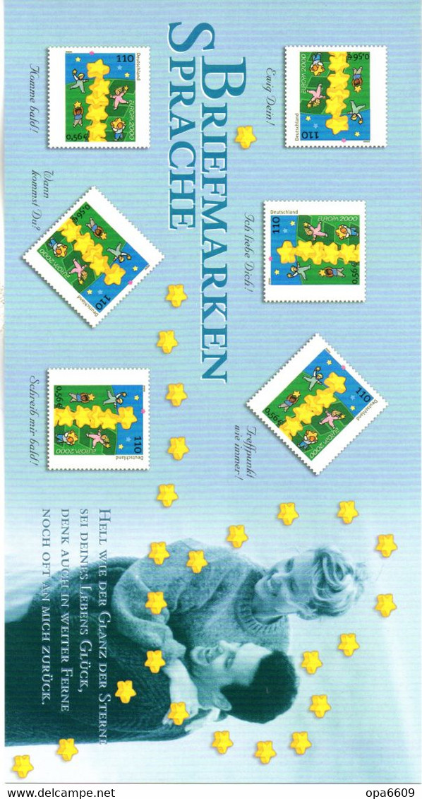 BRD Amtl.GZS-Sonderpostkarte PSo 71/05 "Briefmarkensprache" WSt "Für Dich (MiNr:2138)" Ungebraucht - Cartes Postales - Neuves