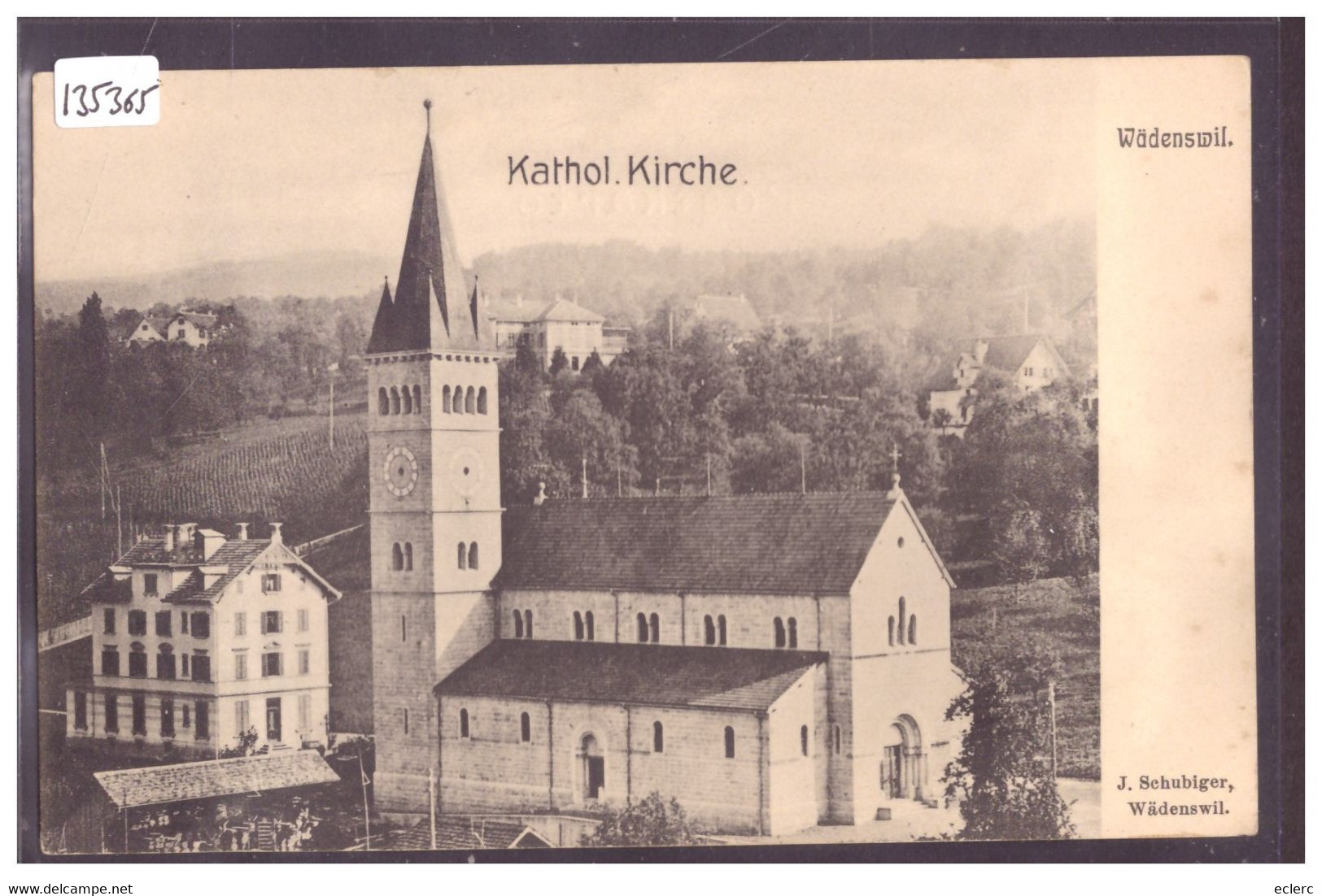 WÄDENSWIL - KATH. KIRCHE - TB ( ADHERENCE AU DOS ) - Wädenswil