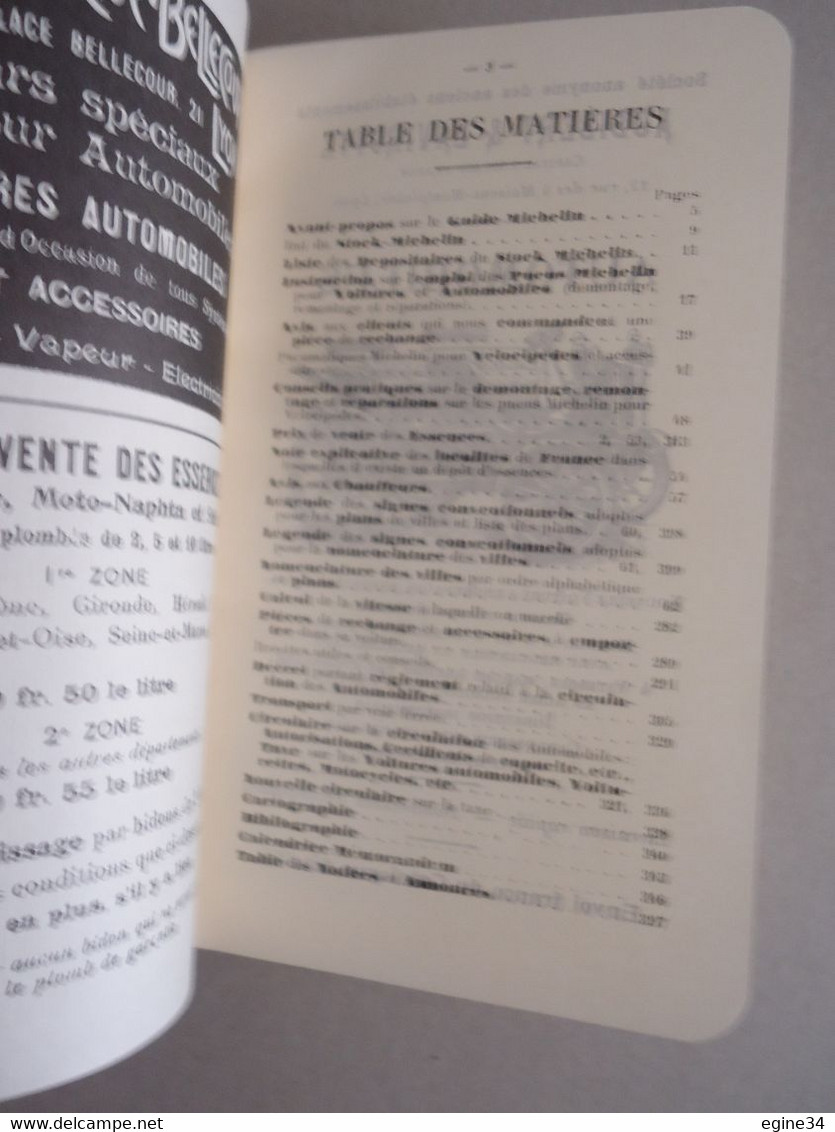 Guide Michelin Edition 1900 - Réimpression De La Première édition - Offfert Gracieusement Aux Chauffeurs - Michelin-Führer