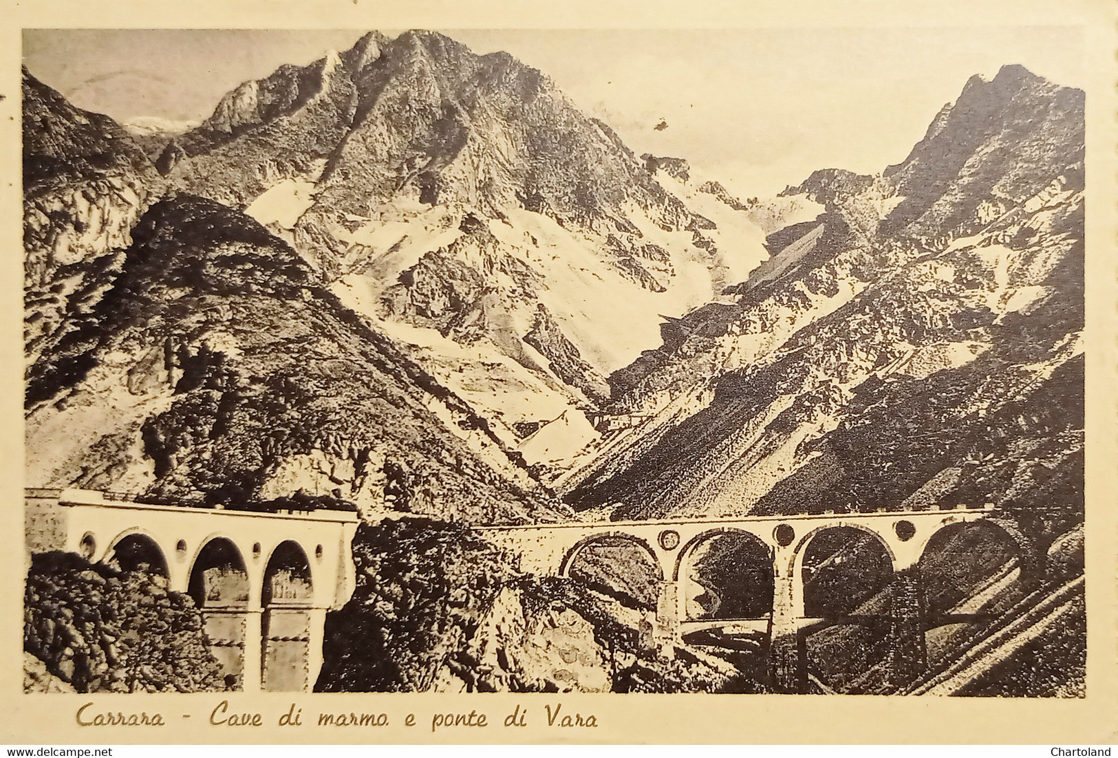 Cartolina - Carrara - Cave Di Marmo E Ponte Di Vara - 1956 - Massa