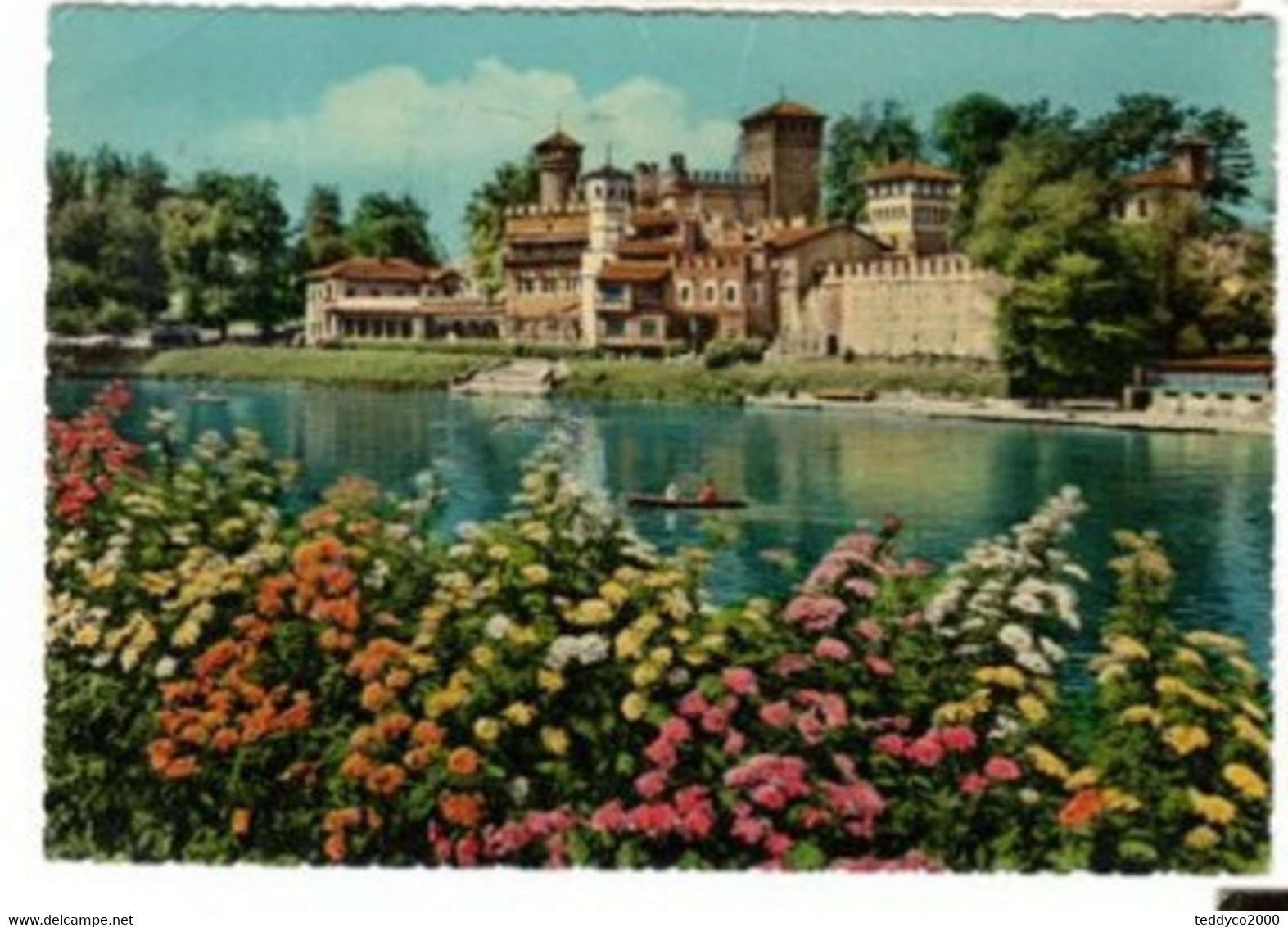 TORINO Il  Po E Castello Medioevale  1959 - Fiume Po