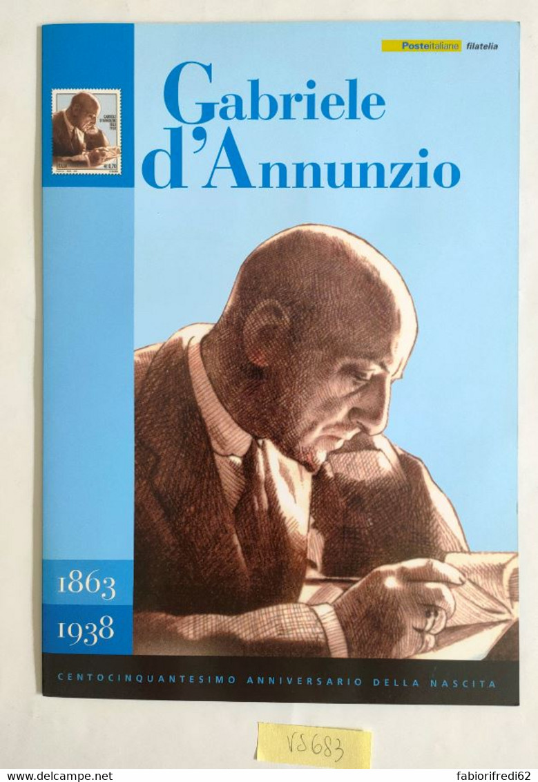 FOLDER GABRIELE D'ANNUNZIO 2013  -facciale 18 (VS683 - Presentation Packs