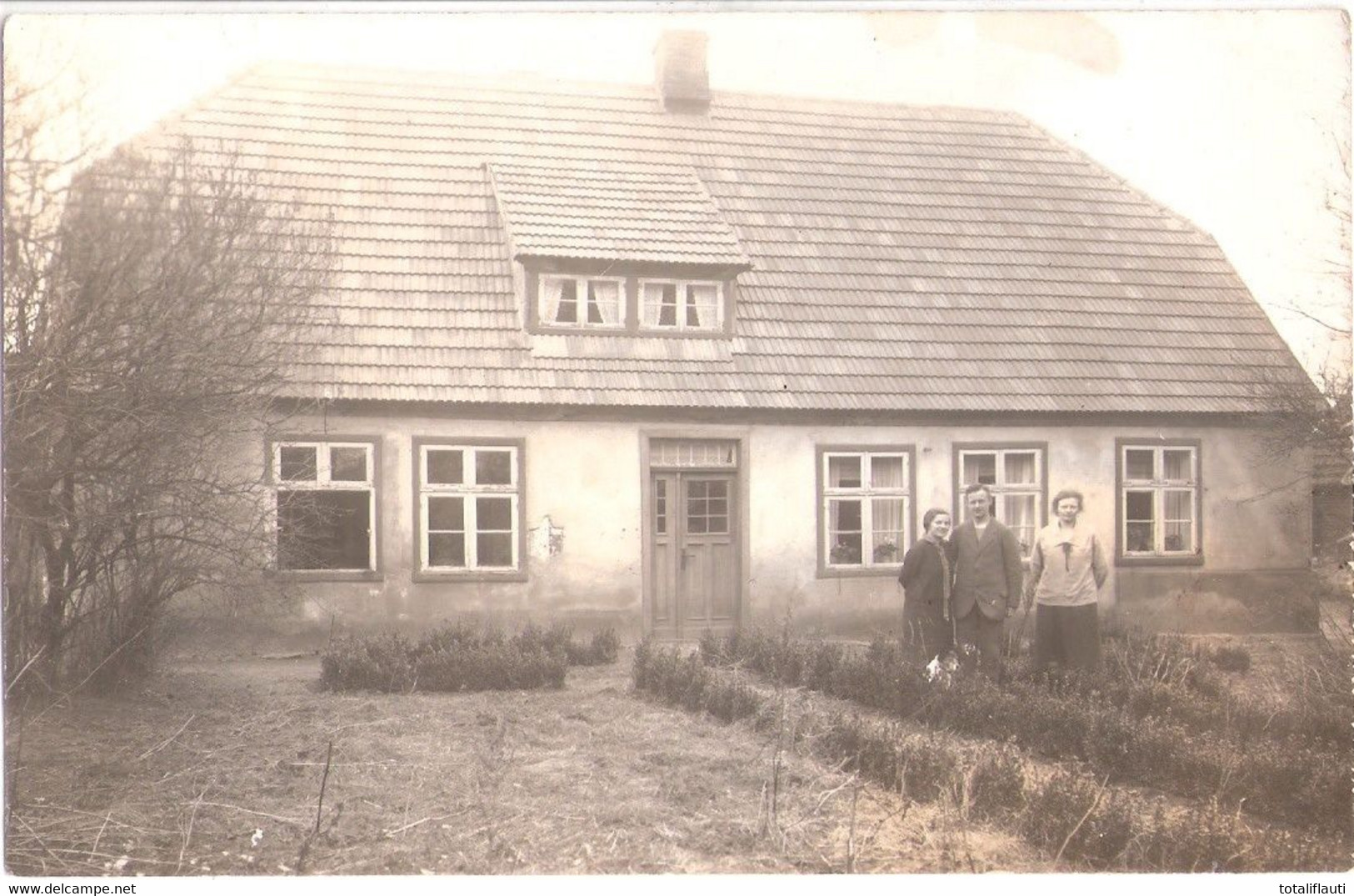 WESSIN Mecklenburg Zwischen Crivitz Und Goldberg Wohnhaus Mit Eigentümerfamilie Original Private Fotokarte Ungelaufen - Goldberg