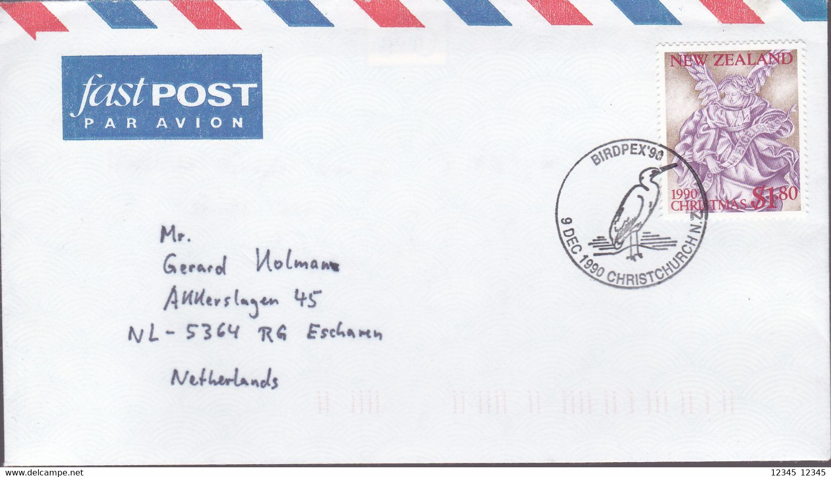 Nieuw Zeeland 1990, Stamped With A  Bird - Briefe U. Dokumente