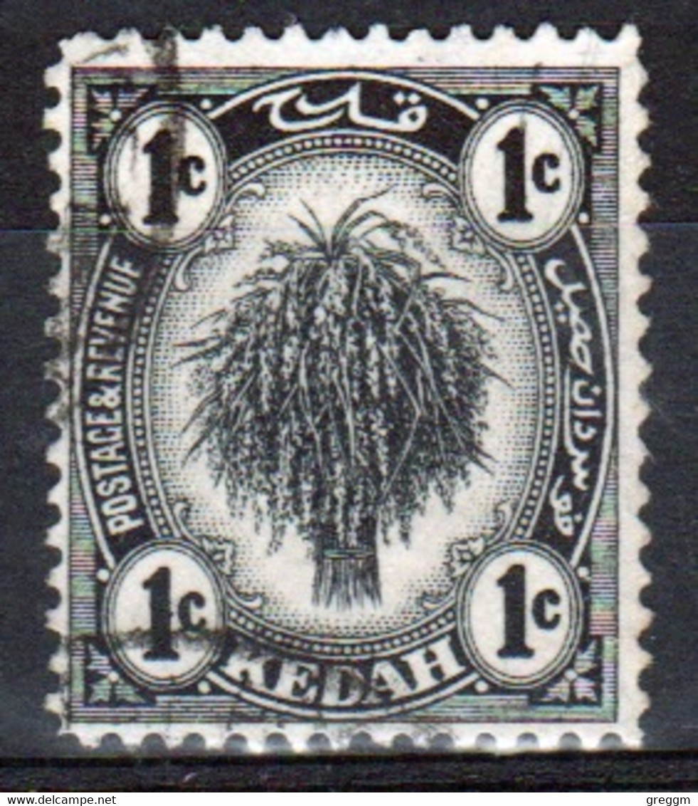 Malaysia Kedah 1922 Single 1c Definitive Stamp Which Is I Believe Cat No 52 In Fine Used - Kedah