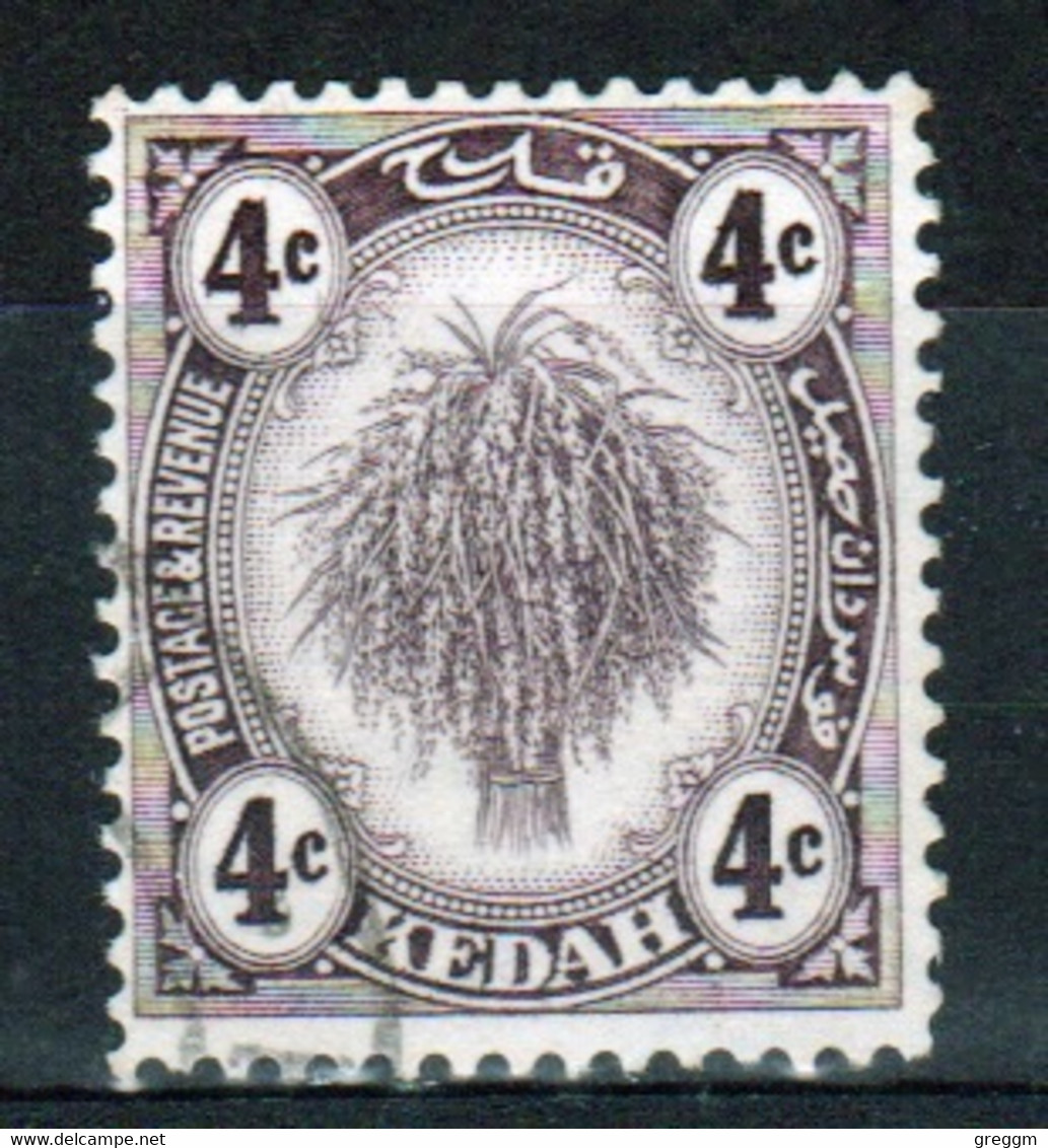 Malaysia Kedah 1922 Single 4c Definitive Stamp Which Is I Believe Cat No 54 In Fine Used - Kedah