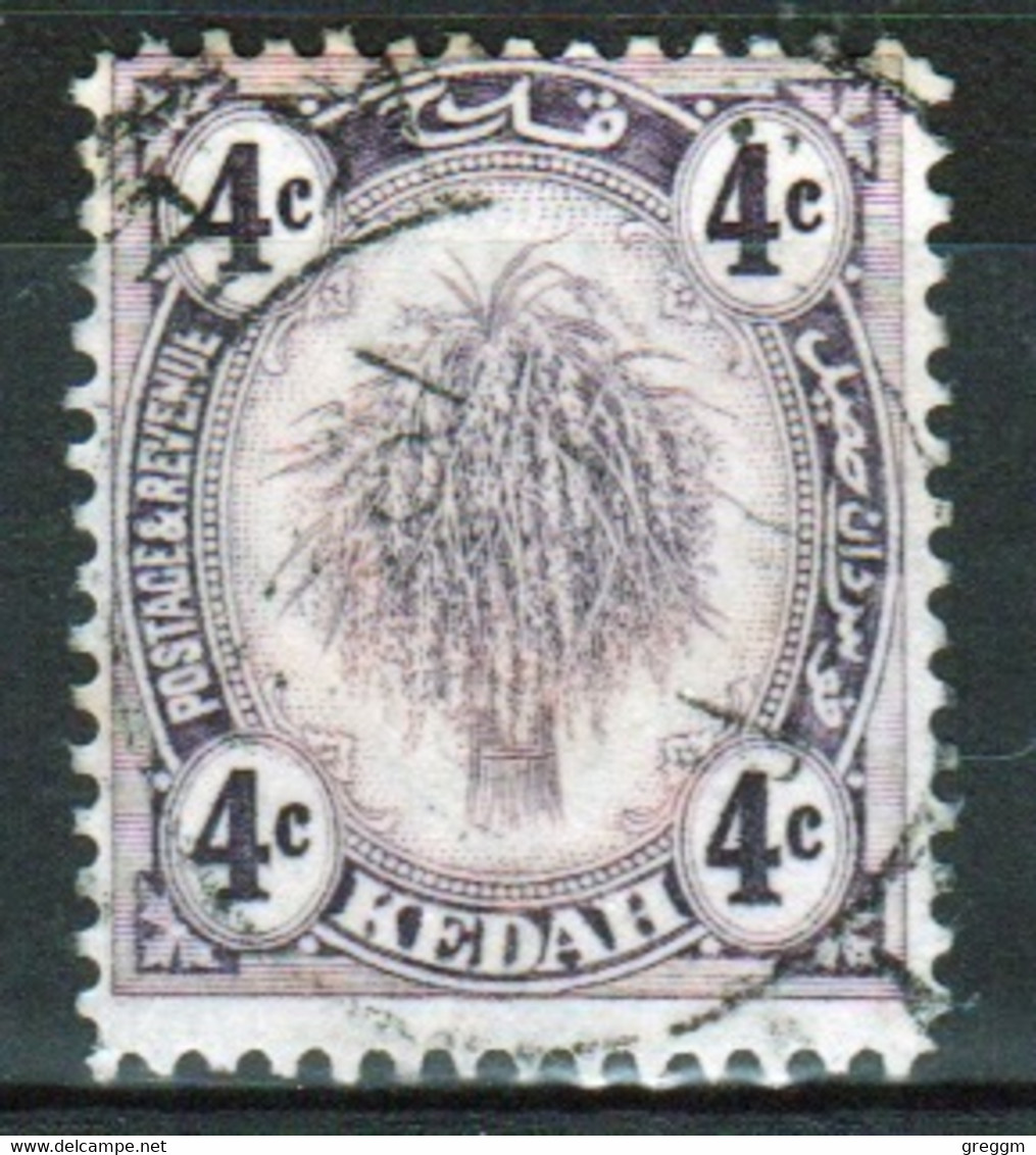 Malaysia Kedah 1922 Single 4c Definitive Stamp Which Is I Believe Cat No 54 In Fine Used - Kedah