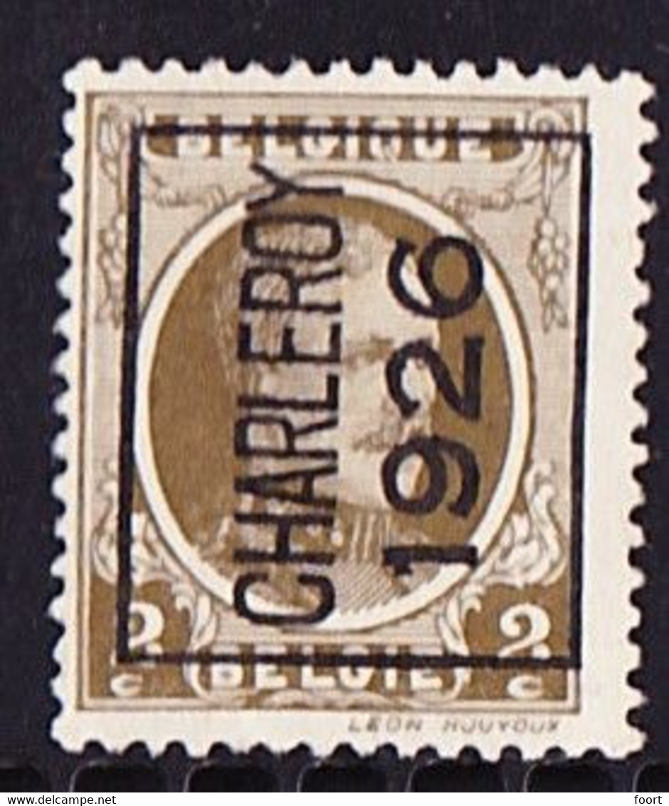 Charleroy 1926 Typo Nr. 134A - Sobreimpresos 1922-31 (Houyoux)