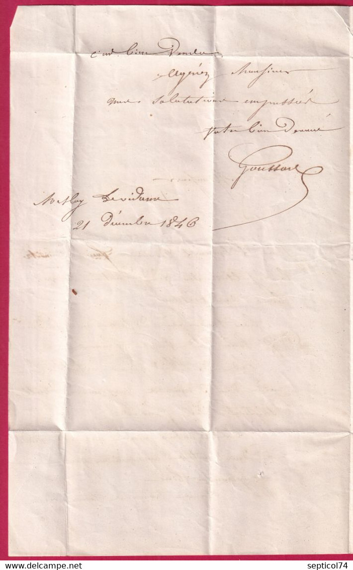 CAD TYPE 15 ST LOUP D'EURE ET LOIR BOITE RURALE C MESLAY LE VIDAME RARE INDICE 18 + DECIME NOIR ET ROUGE POUR LIZY - 1801-1848: Voorlopers XIX