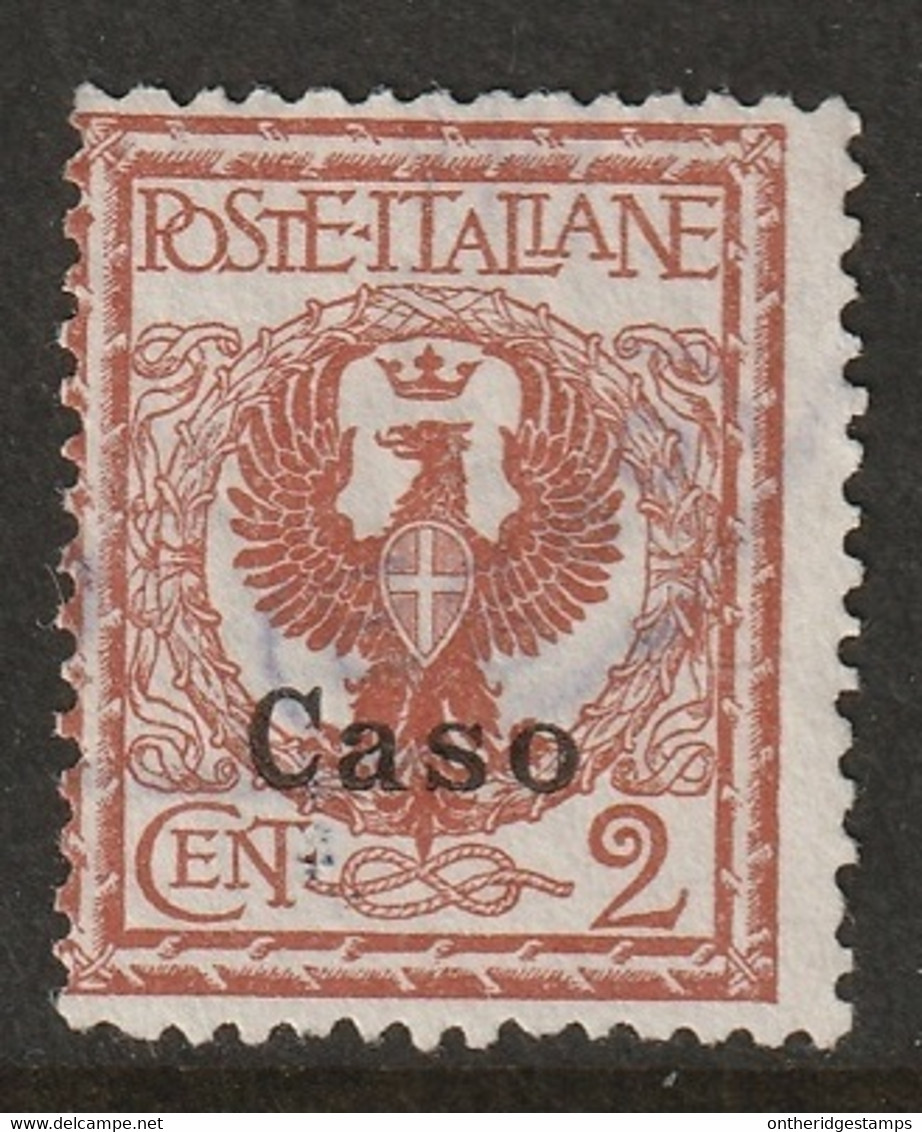 Italy Aegean Caso 1912 Sc 1 Egeo Caso Sa 1 Used - Aegean (Caso)