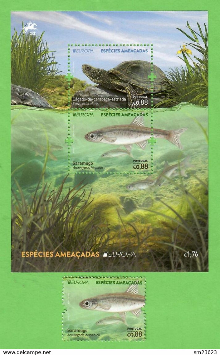 Portugal  07.05. 2021 , EUROPA CEPT National Gefährdete Wildtiere - Postfrisch / MNH / (**) - Ongebruikt