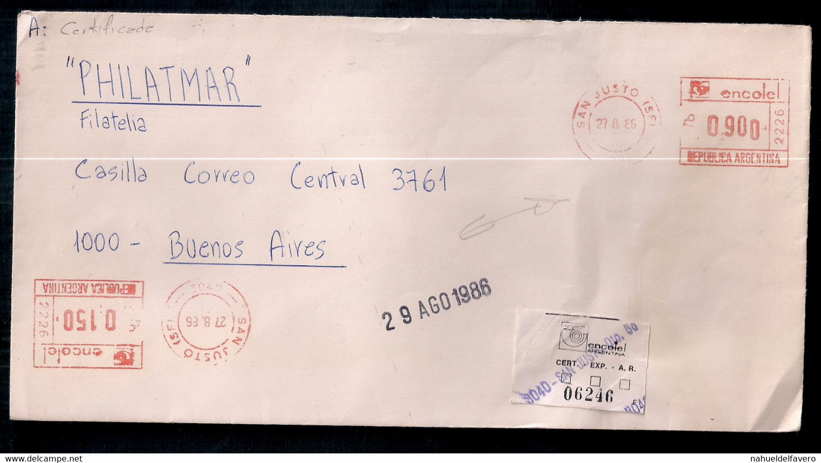 Argentina - Enveloppe Timbrée Moderne - Storia Postale