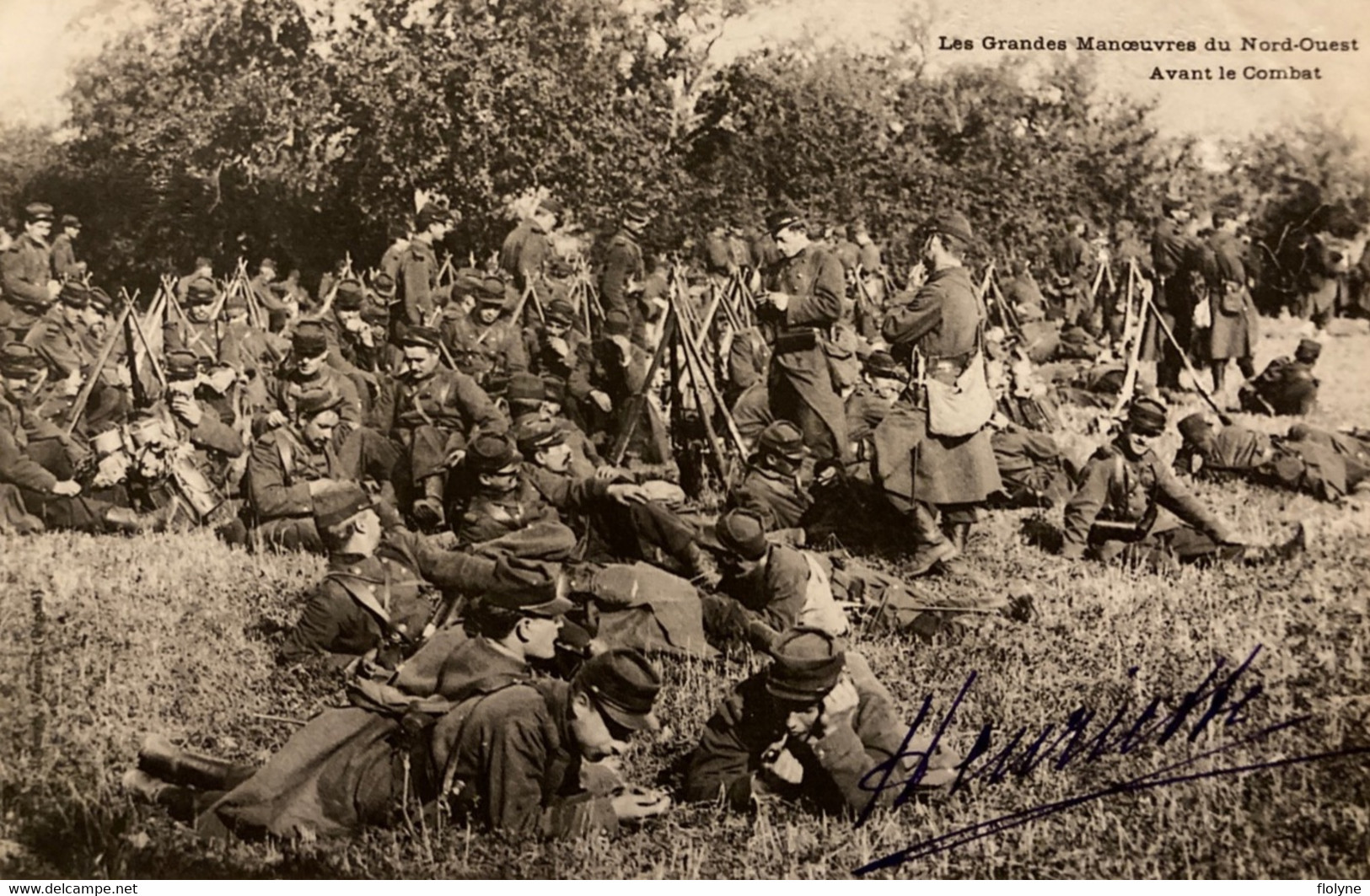 Militaria - Série De 4 Cpa - Les Grandes Manœuvres Du Nord Ouest - Militaires Troupes Armement - Manöver