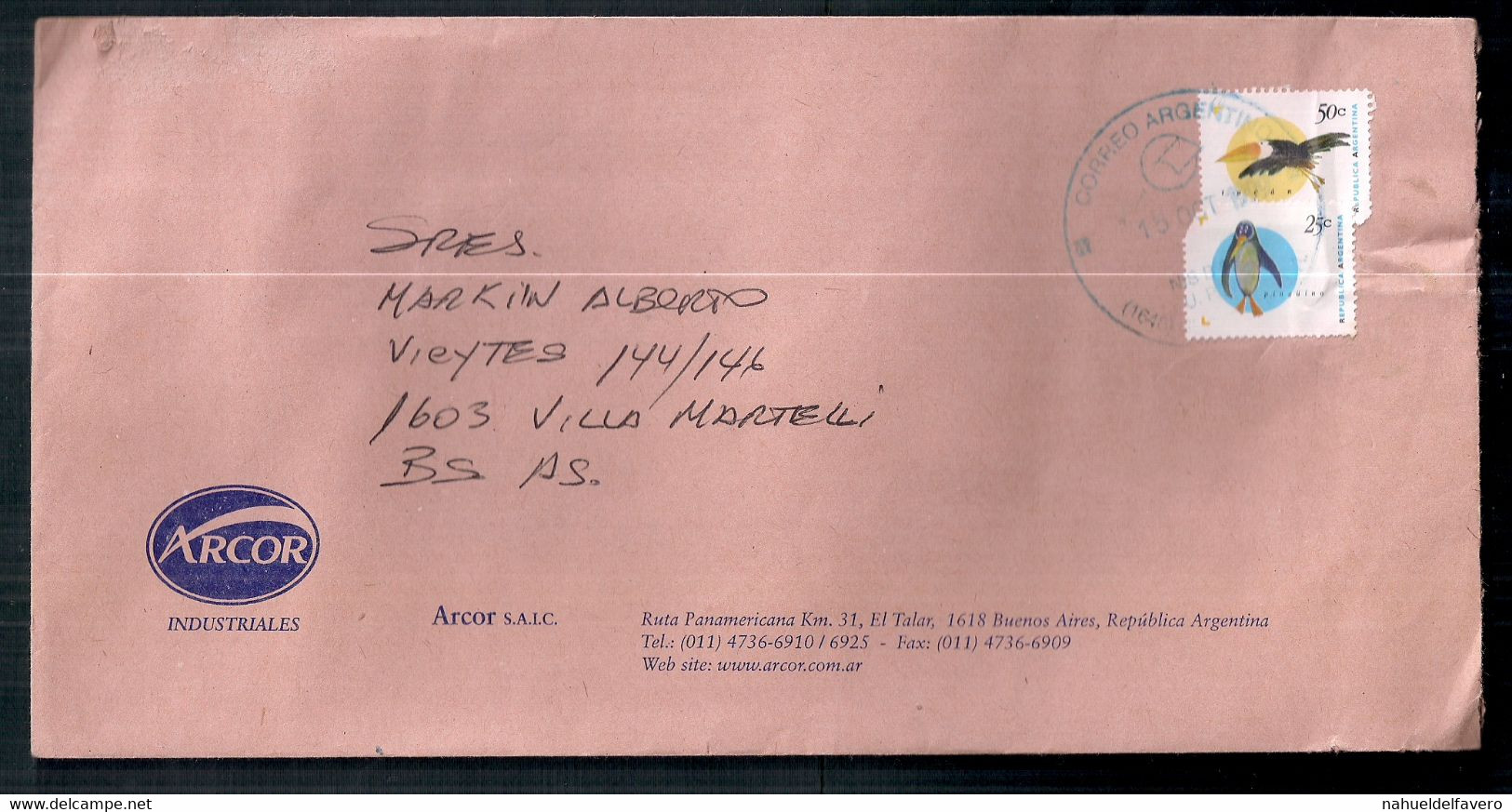 Argentina - Enveloppe Timbrée Moderne - Storia Postale