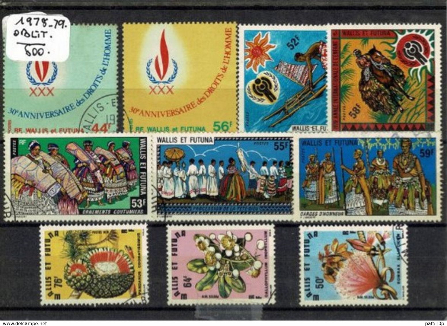 WALLIS FUTUNA Lot 1978 1979 - Oblitérés