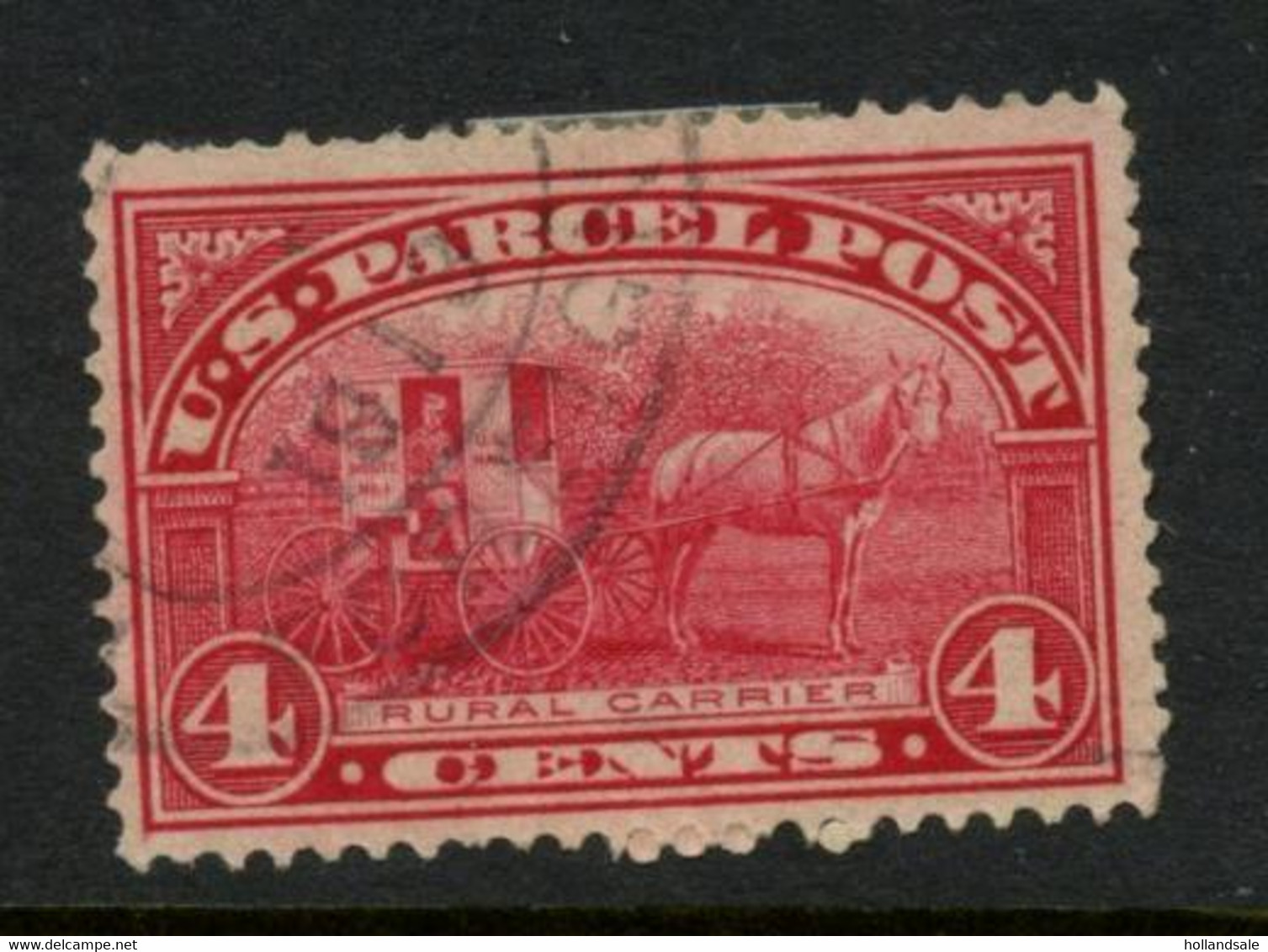 U.S.A. - 1913 4c Parcel Post Stamps. SCOTT #PP4. Used. - Colis