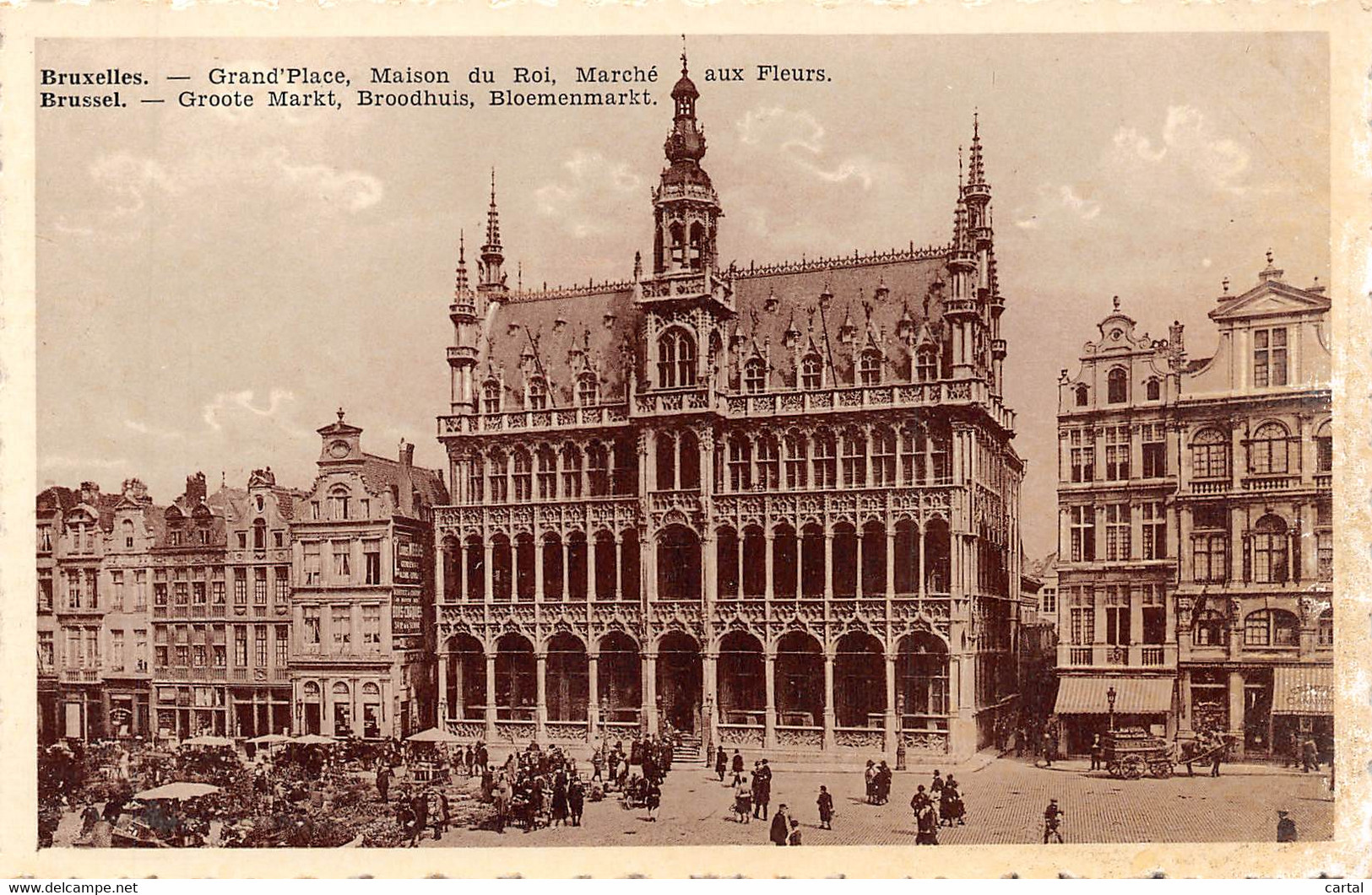 BRUXELLES - Grand'Place, Maison Du Roi, Marché Aux Fleurs. - Markets