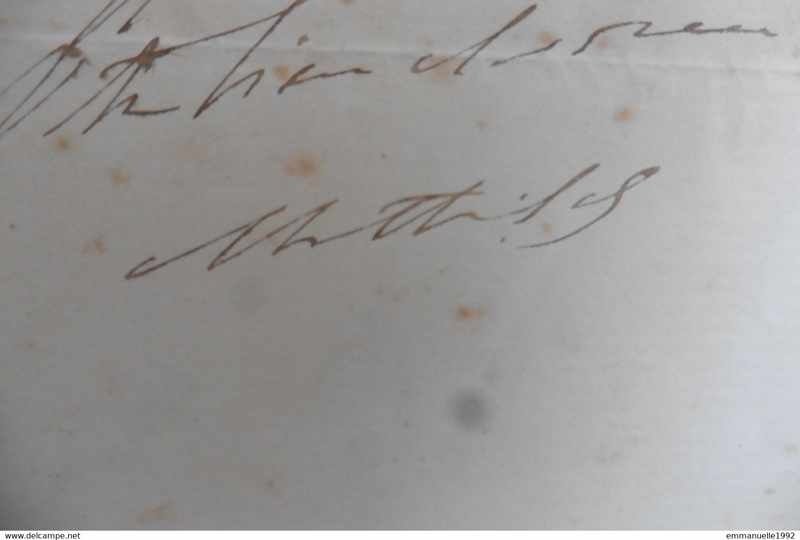 Lettre Autographe De La Princesse Mathilde Bonaparte Cousine De L'empereur Napoléon III - Second Empire - Famiglie Reali