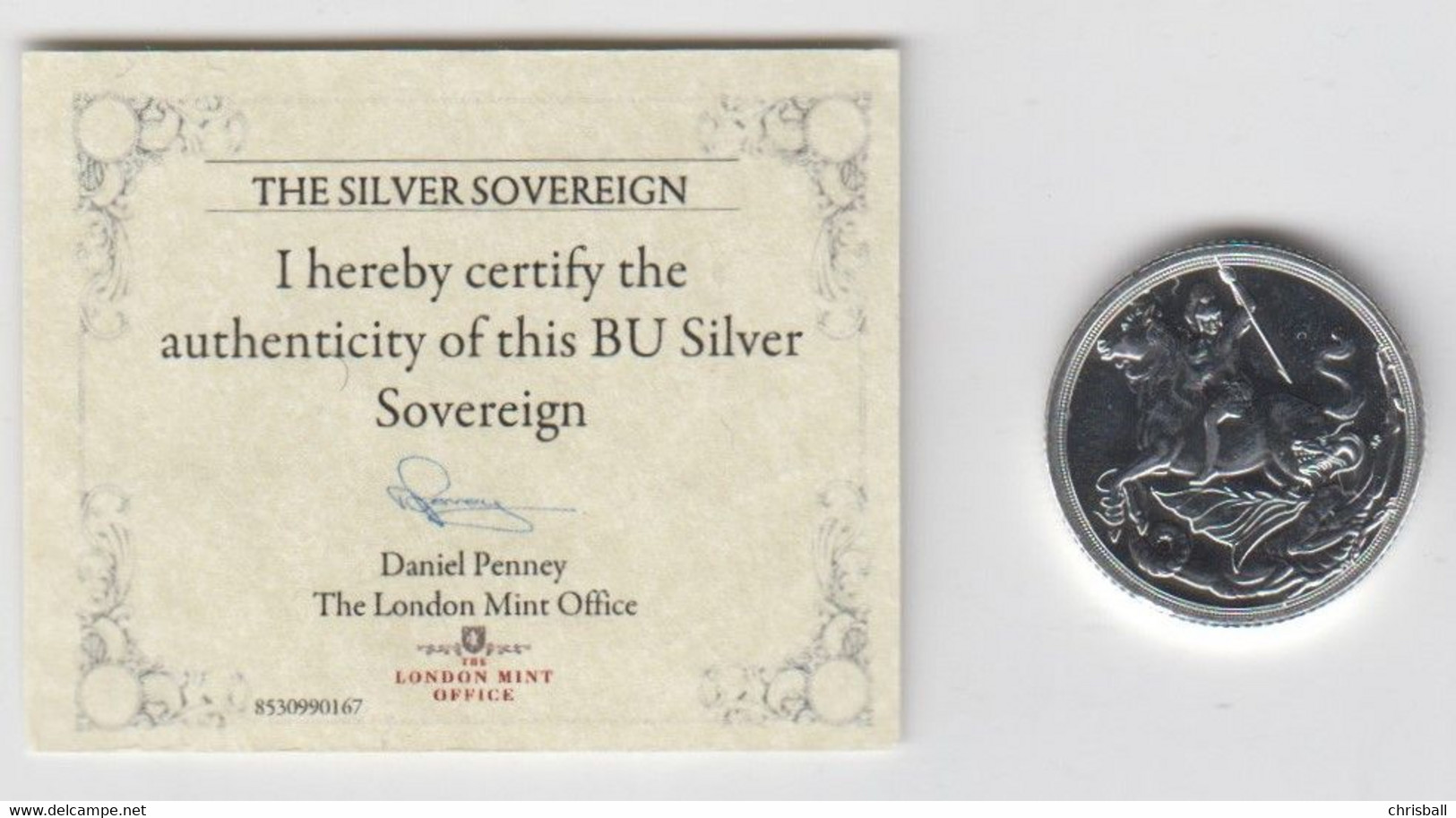 GB - Silver Sovereign - Issued 'London Mint Office' - Mint Sets & Proof Sets