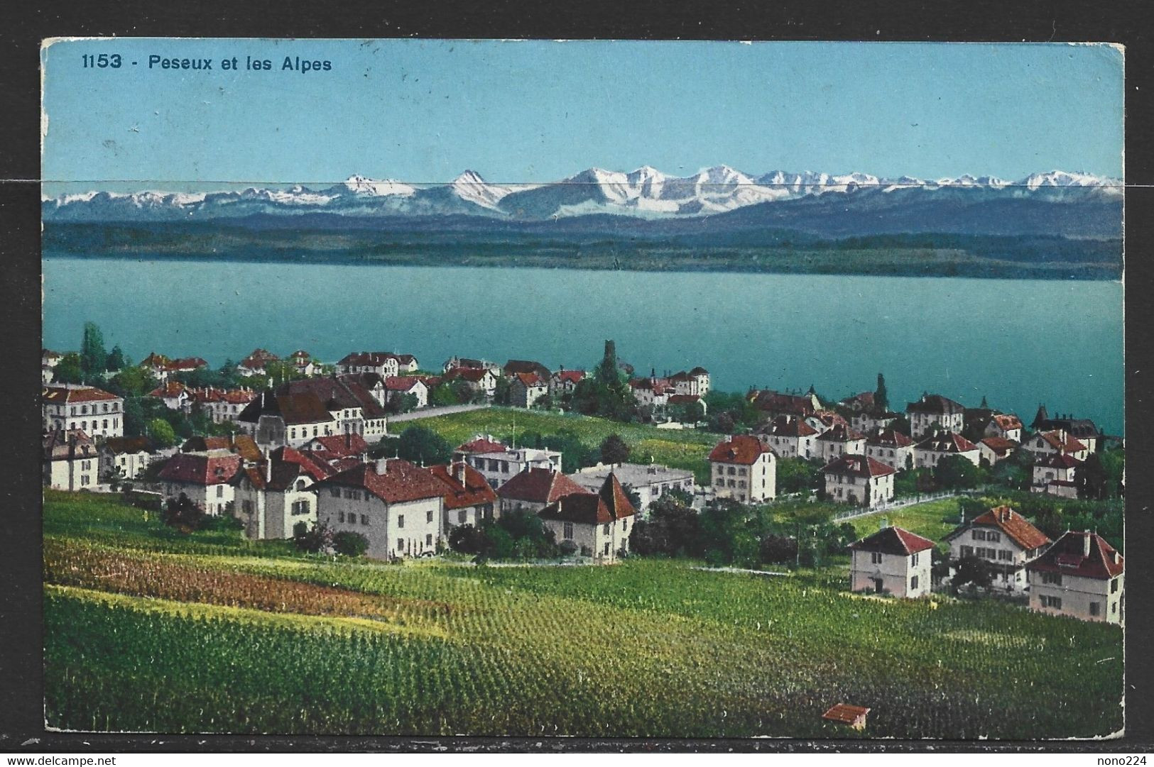 Carte P De 1924 ( Peseux Et Les Alpes ) - Peseux
