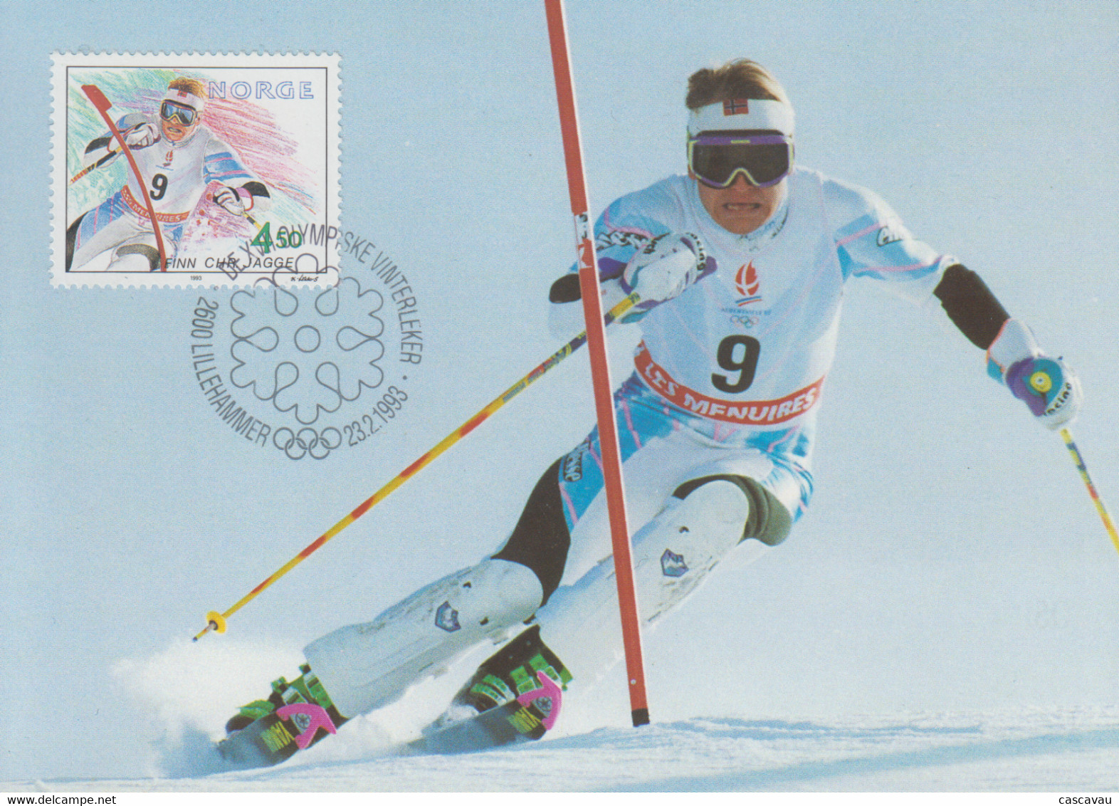 Carte  Maximum  1er  Jour   NORVEGE   Anciens  Médaillés   D' Or    Jeux   Olympiques   De   LILLEHAMMER    1993 - Winter 1994: Lillehammer