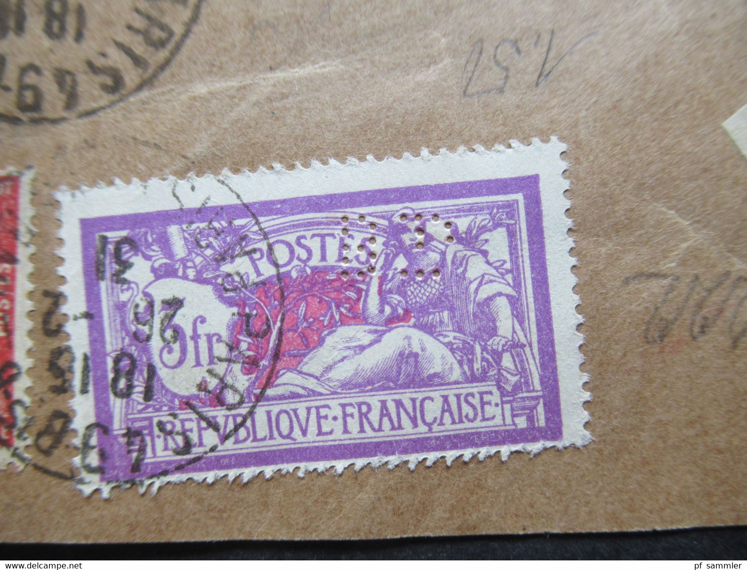 Frankreich 1927 Allegorie Nr. 222 Verwendet 1931 Briefvorderseite / VS Einschreiben Paris 49 Nach Berlin - Covers & Documents