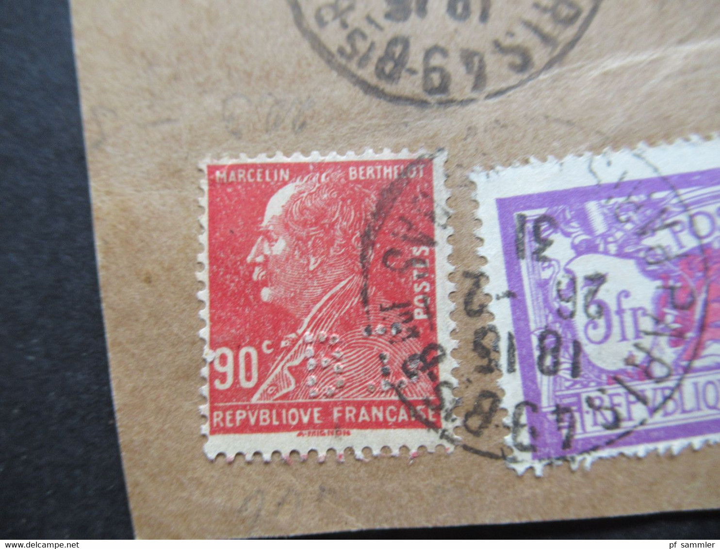 Frankreich 1927 Allegorie Nr. 222 Verwendet 1931 Briefvorderseite / VS Einschreiben Paris 49 Nach Berlin - Covers & Documents