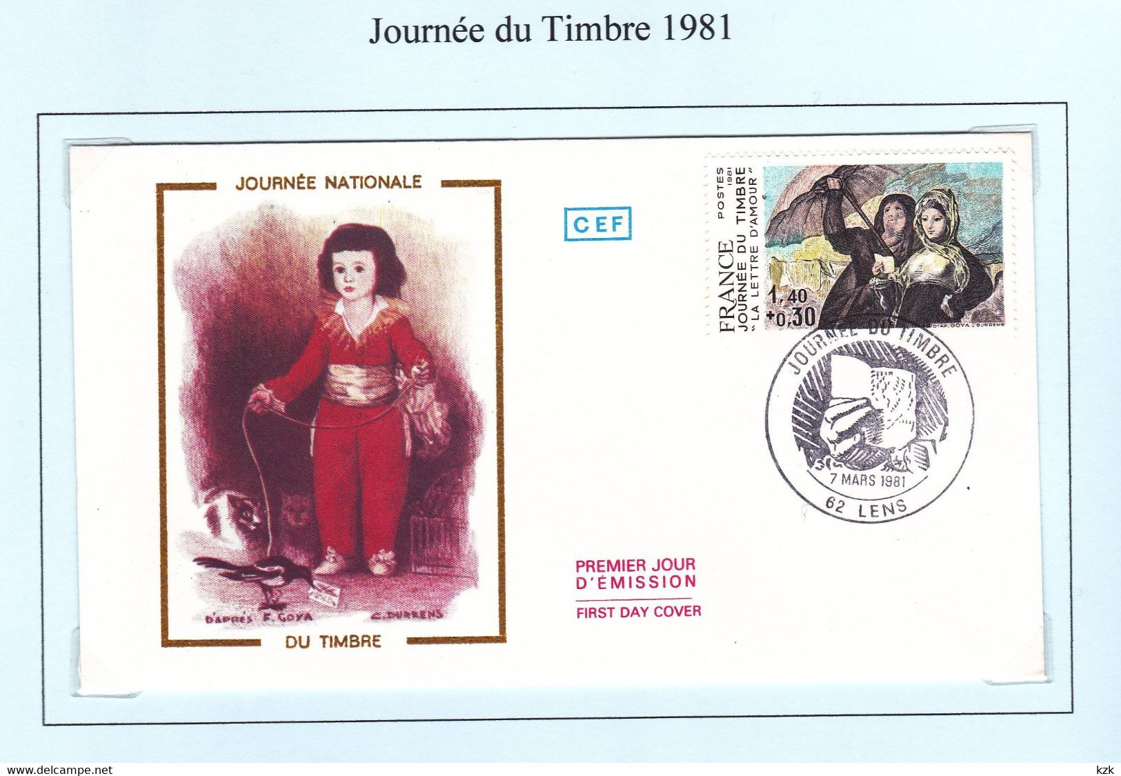 1 12	055	-	Journée Du Timbre	-	Lens	1981 - Stamp's Day