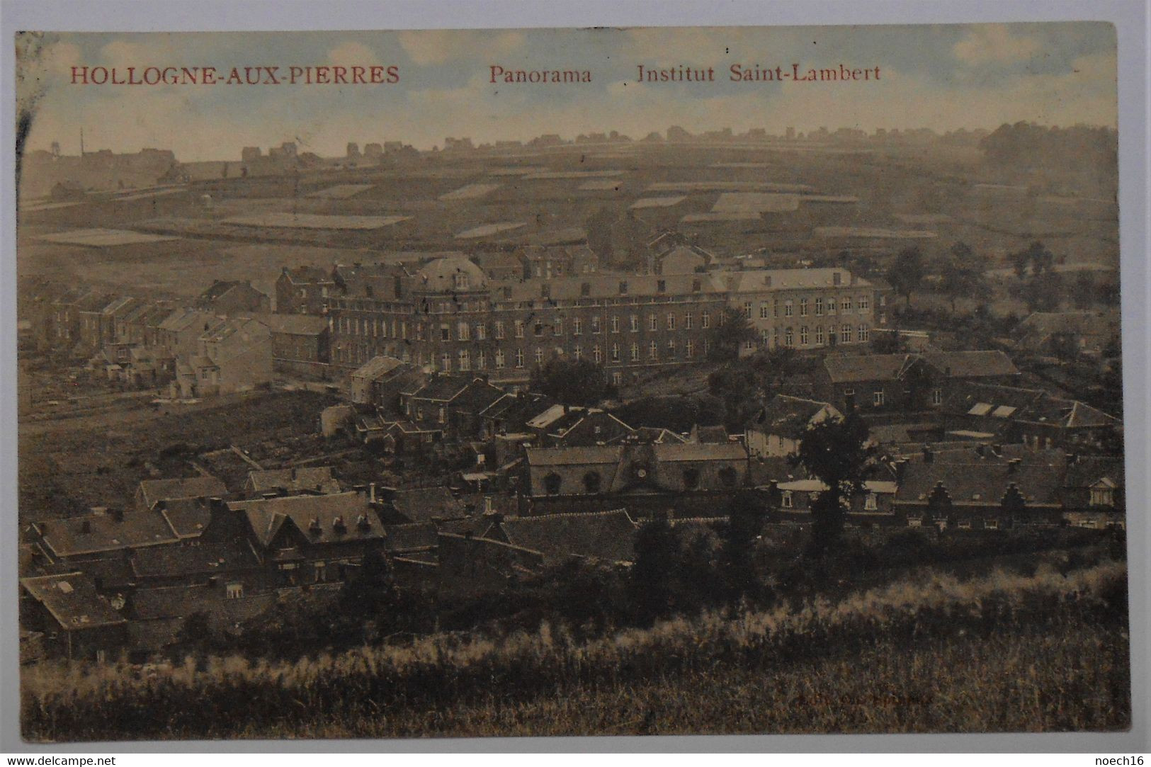 CPA Colorisée, Hollogne-Aux-Pierres, Grâce-Hollogne - Panorama Institut Saint-Lambert - Grâce-Hollogne