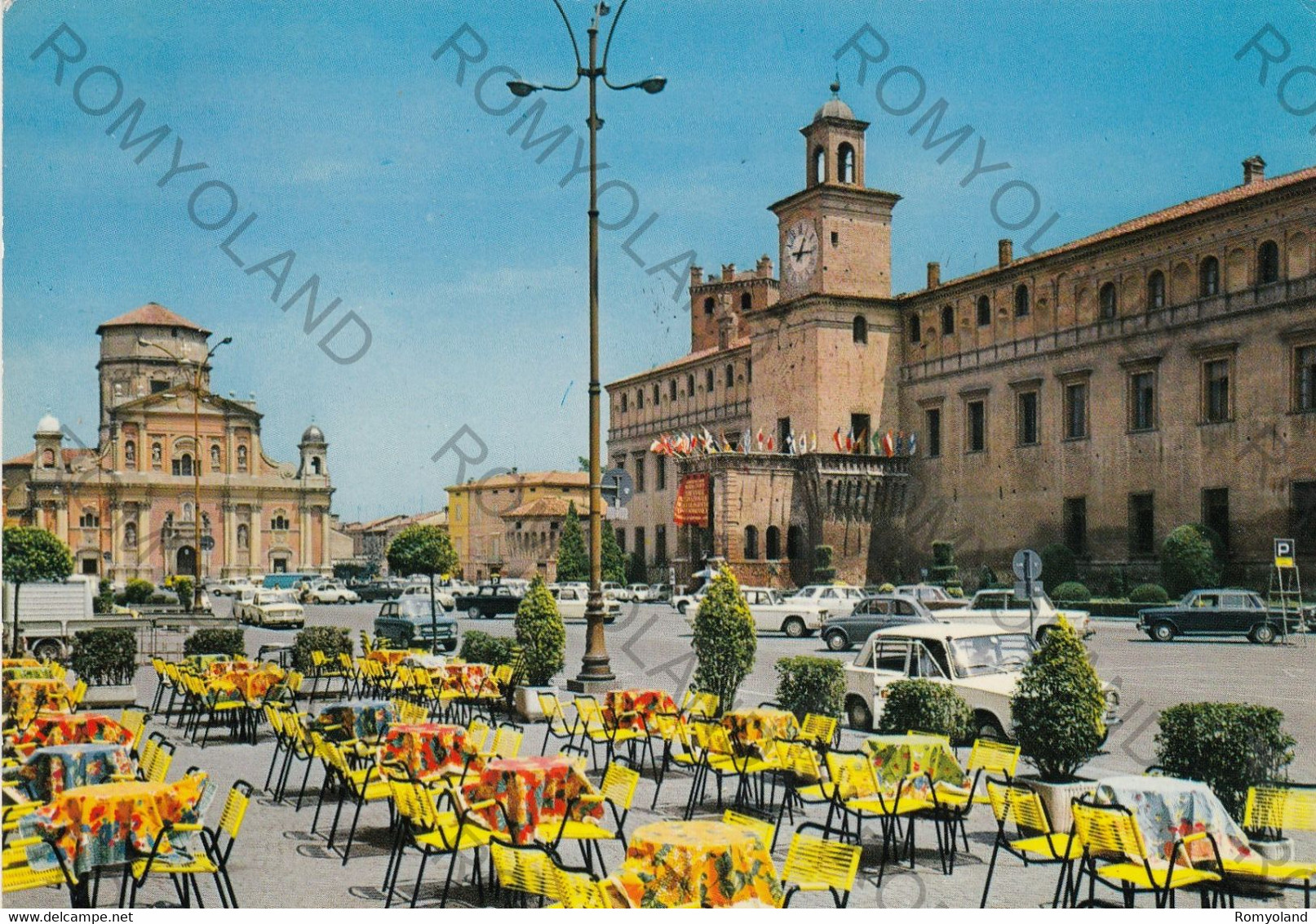 CARTOLINA  CARPI,EMILIA ROMAGNA,PIAZZA,,BELLA ITALIA,MEMORIA,STORIA,CULTURA,RELIGIONE,IMPERO ROMANO,VIAGGIATA 1974 - Carpi