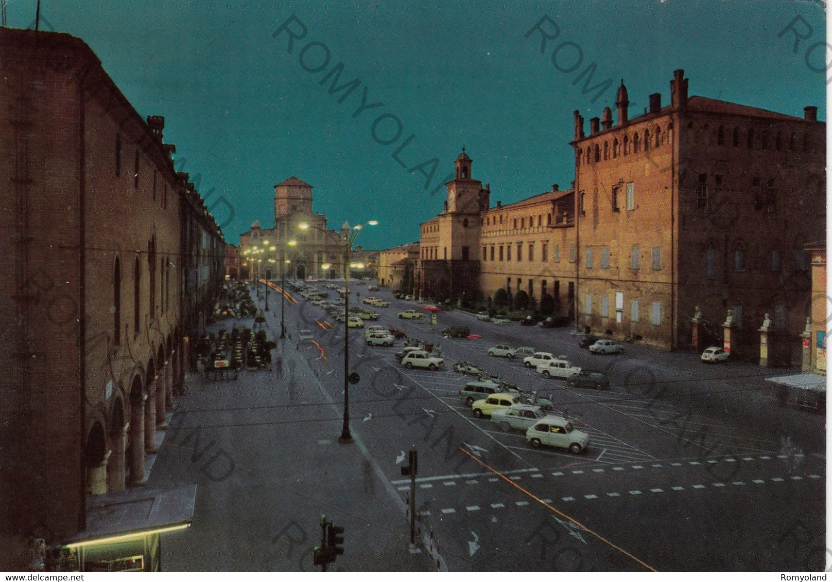 CARTOLINA  CARPI,EMILIA ROMAGNA,PIAZZA-NOTTURNO,BELLA ITALIA,MEMORIA,STORIA,CULTURA,RELIGIONE,VIAGGIATA 1967 - Carpi