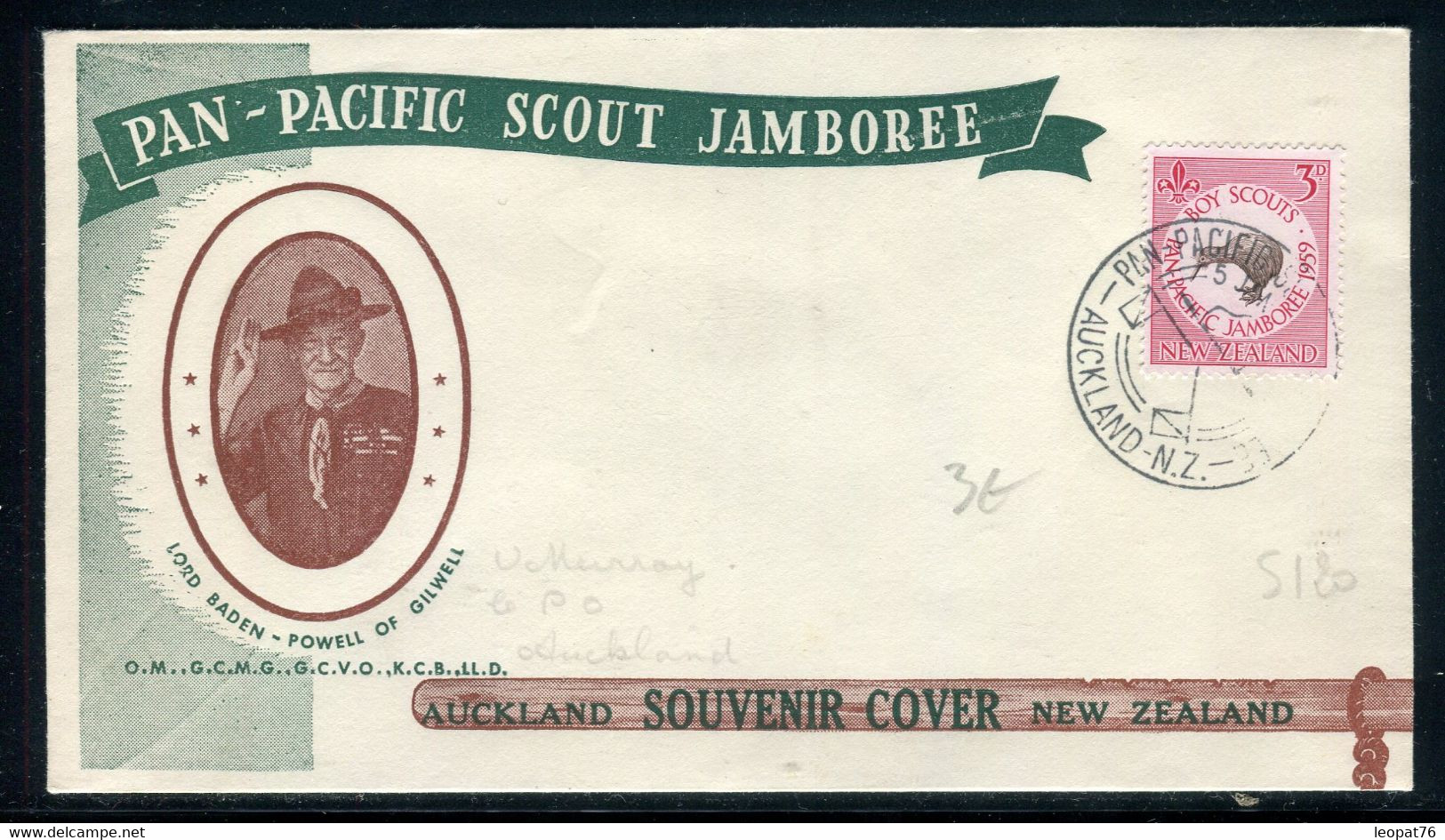 Australie - Enveloppe Souvenir Scoutisme - Ref S 120 - Poststempel
